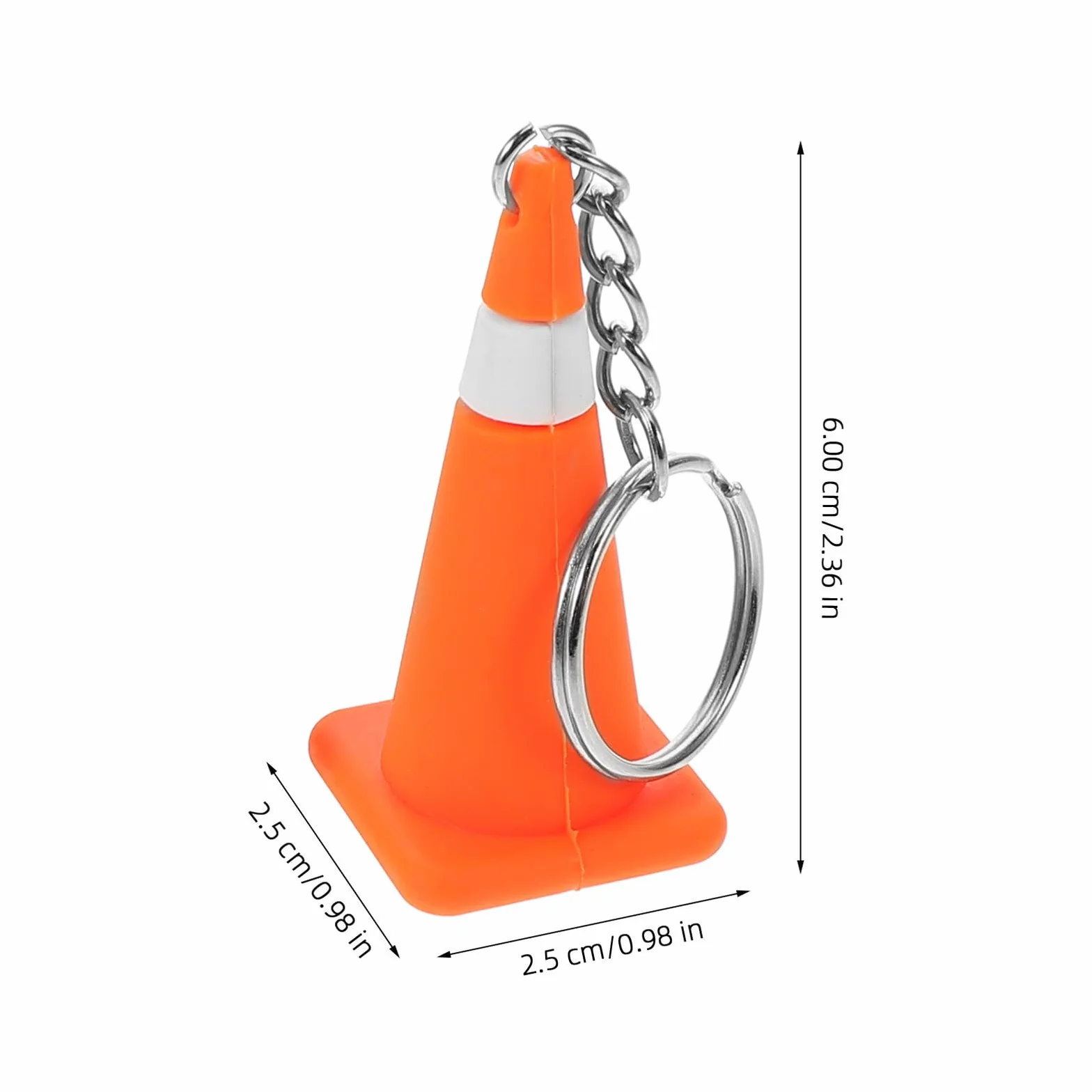GARVALON 2 Szt. Miniaturowe Breloczki Stożki Drogowe Ozdoby Klucze Akcesoria