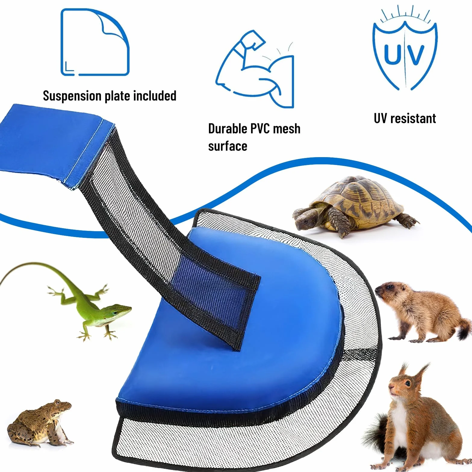 Critter Escape Ramp, oszczędzająca zwierzęta, rampa ewakuacyjna do basenu, dla małych zwierząt, rampa ratunkowa dla zwierząt, do ratowania żaby, kaczki, wiewiórki pasmowej, myszy i innych