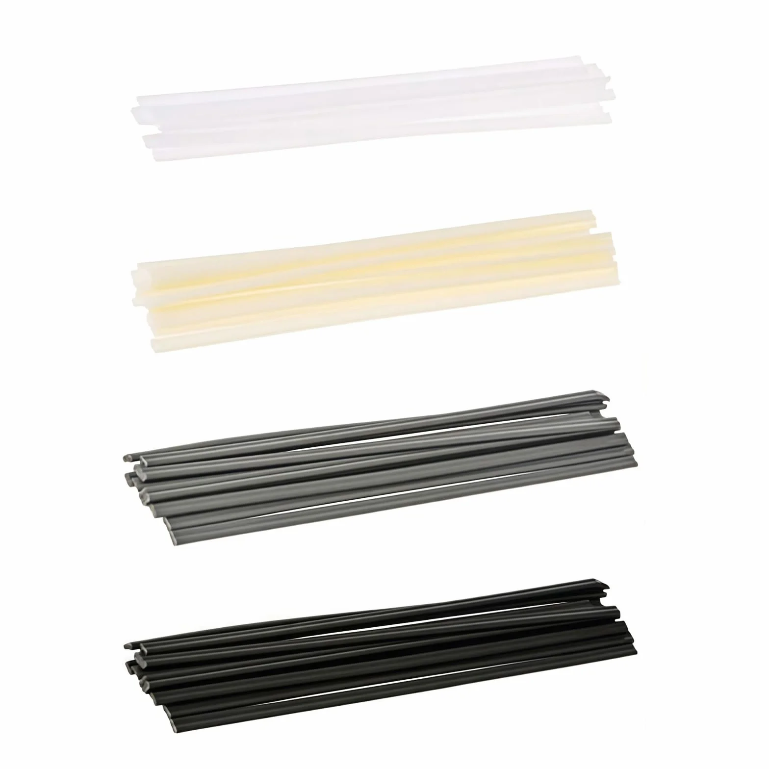 Plastikowe pręty lutownicze, drut spawalniczy, plastikowe pręty spawalnicze 40 szt. Spawanie ABS PVC PE PP do napraw plastikowych pistoletów na gorące powietrze