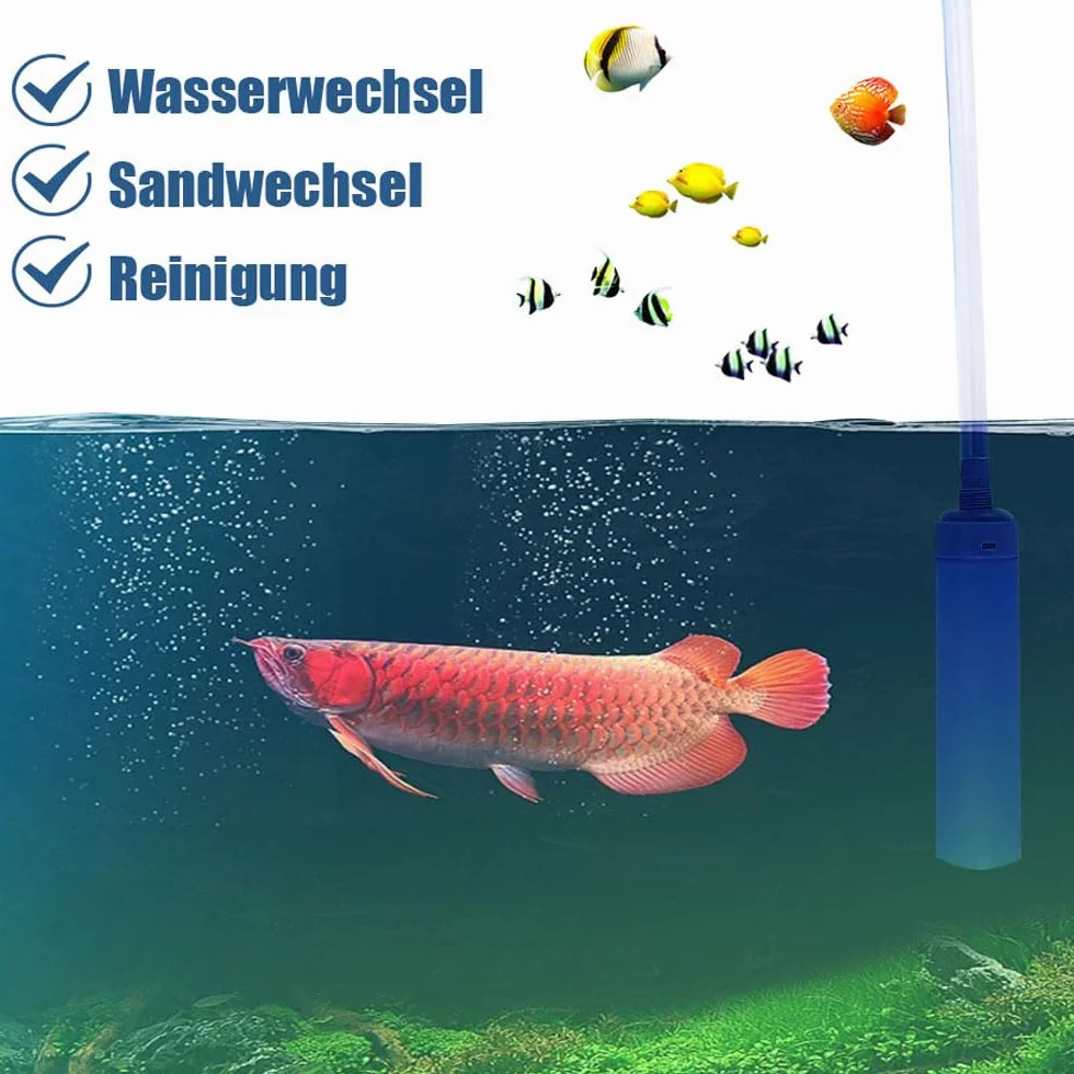 Voarge 1 sztuka zmieniacz wody do akwarium, 2,5 m, wysoce wydajny, odporny na zużycie środek do czyszczenia żwiru do akwarium do przenoszenia płynów wodnych