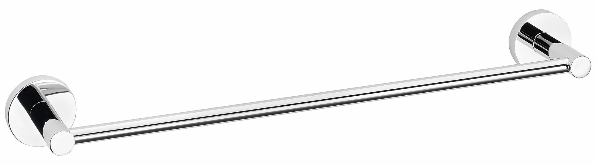 tesa EXXCELLENT wieszak na ręczniki – metalowy reling na ręcznik do łazienki – samoprzylepny montaż – chromowany metal – design – 50 mm x 630 mm x 73 mm