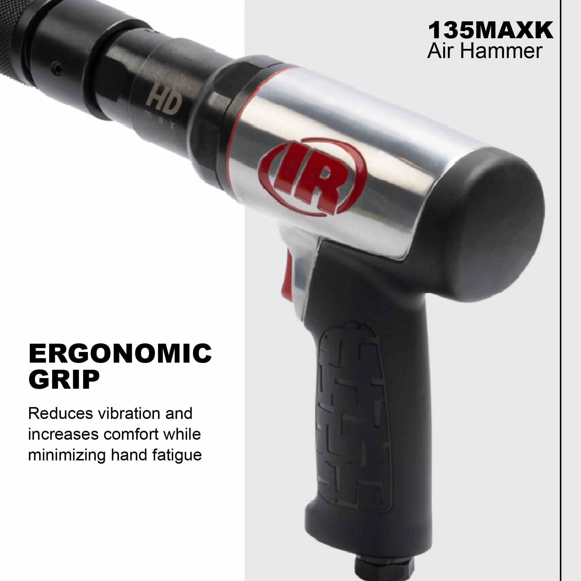 Ingersoll Rand Zestaw Młota Pneumatycznego 135MAXK - 2600 Udarów/Min, 76mm Skok, 3/4 cala, 5 Przecinaków