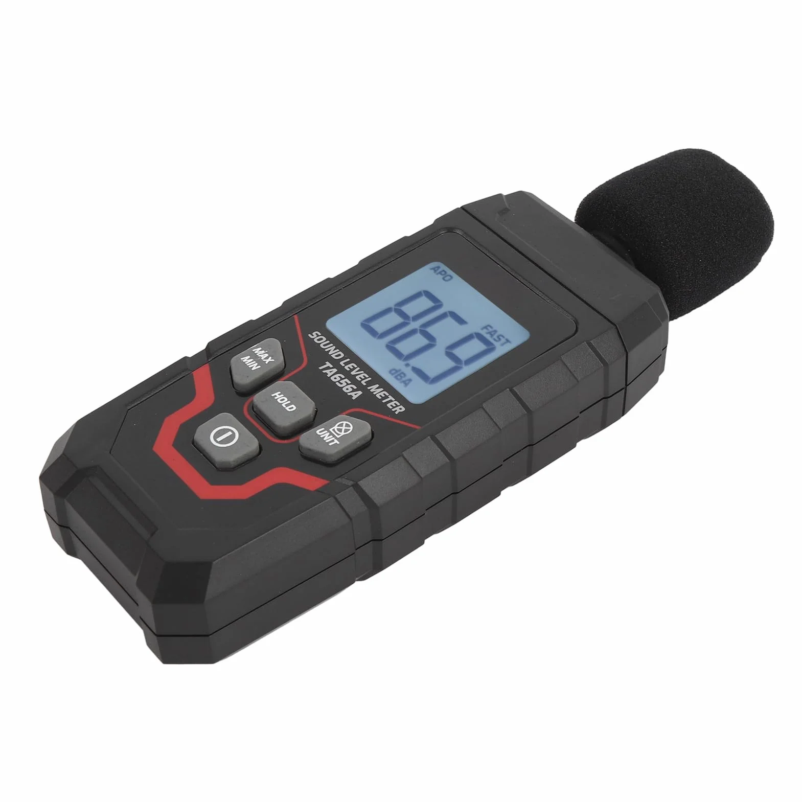Cyfrowy Miernik Decybeli Przenośny Miernik Poziomu Dźwięku SPL 30-130 dBA z Podświetlanym Ekranem LCD