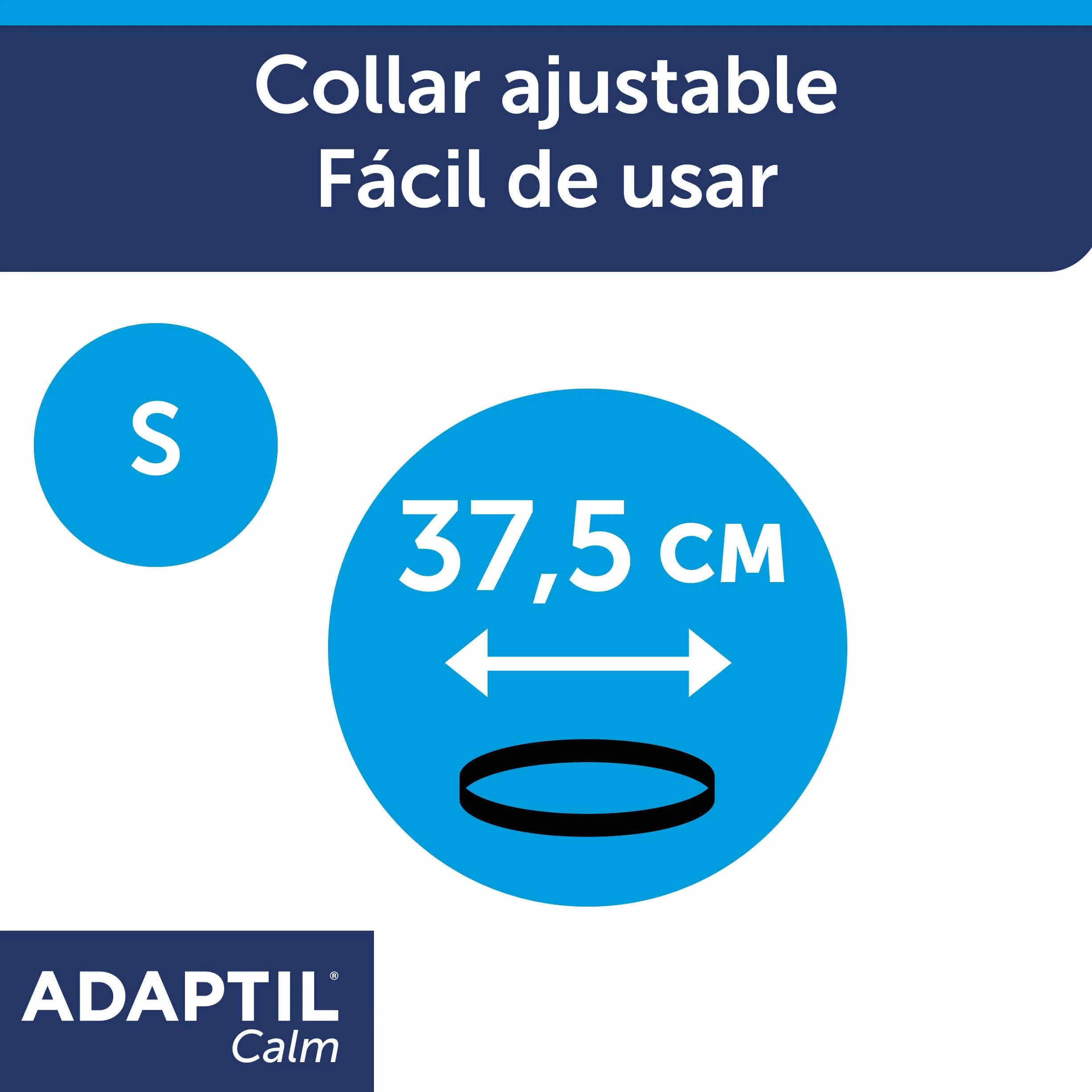 CEVA Adaptil Calm - antystresowy dla psów - lęki, głośne dźwięki, nauka, adopcja - obroża S dla małych psów