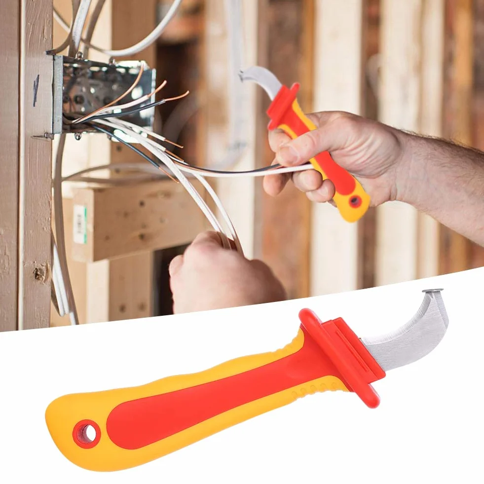 Dioche Elektriker Messer, Messer Banane Einziehbares Set Isolierung Anti Magnetische Gebrauchs Messer Schnell Streifen Kabel Strip Stripper Cutter IEC60900 1000V