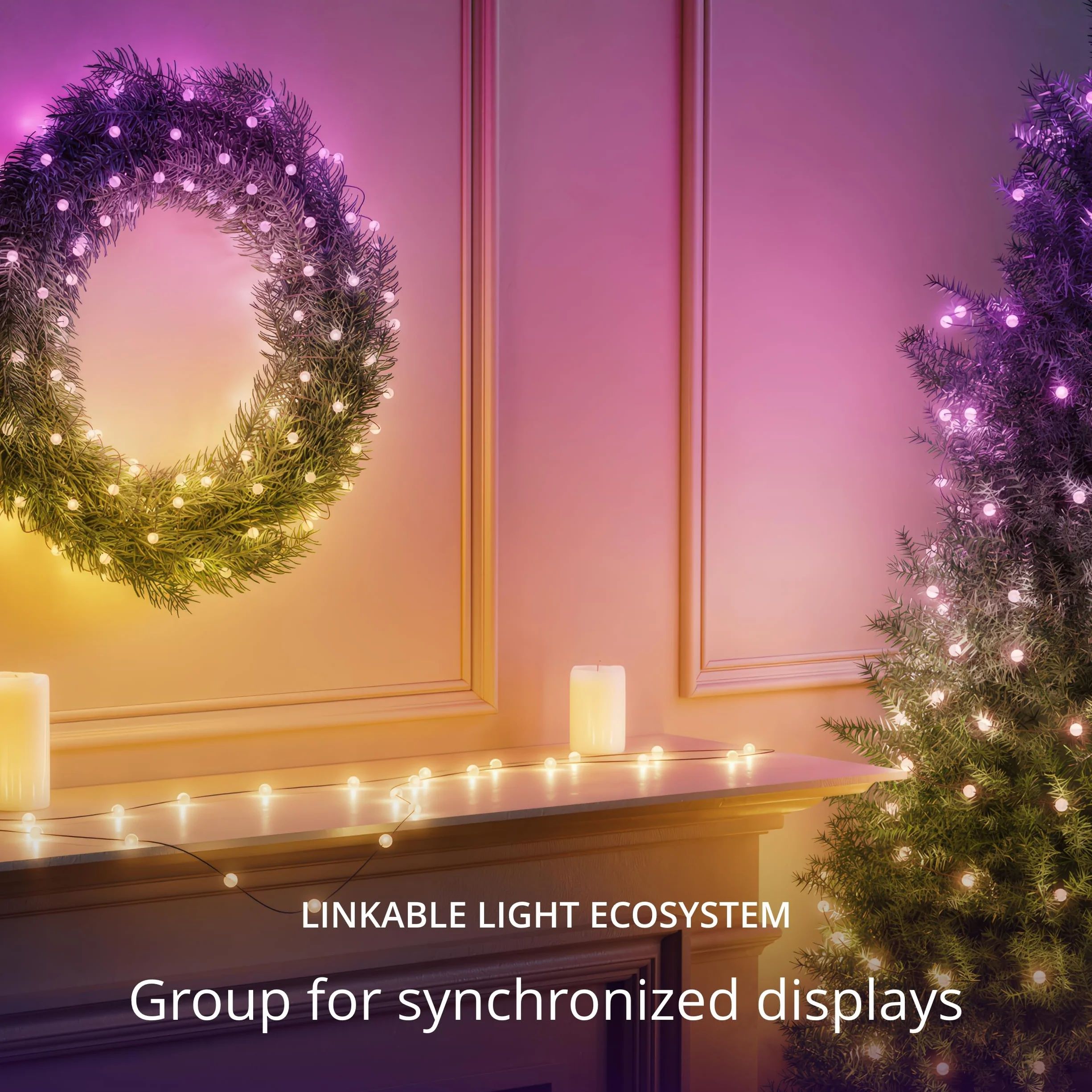 Twinkly Struny z USB-C Pearls 100 diod LED, wielokolorowe świąteczne lampki RGB, kompatybilne z Alexą, Google Home, możliwość zmiany oświetlenia, zasilanie USB C, zielony drut, 6 m
