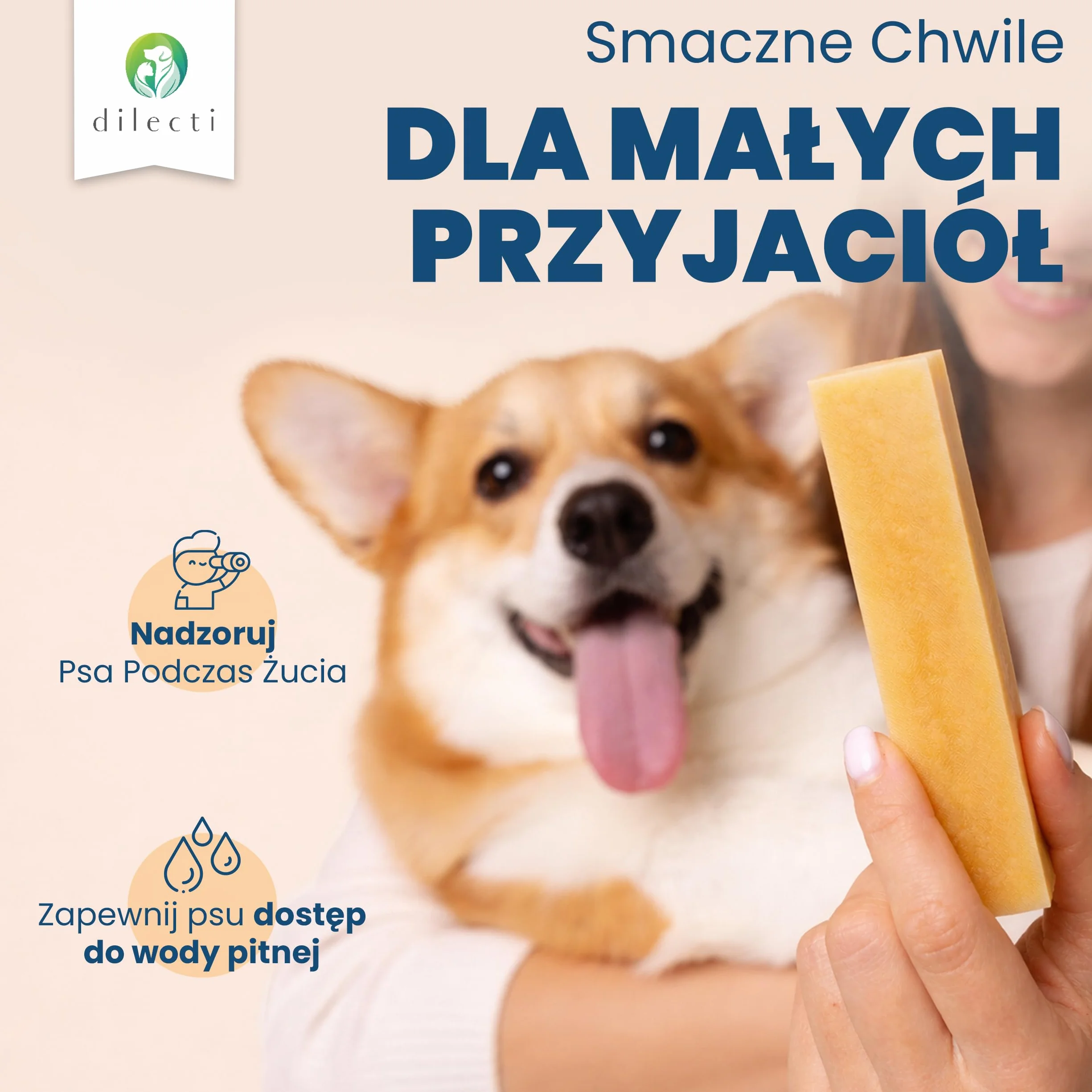Naturalne Gryzaki dla Psów | Długotrwała Kość Serowa do Pielęgnacji Zębów | Bezzbożowe Przysmaki Dentystyczne dla Psów (Rozmiar S, zestaw 5 szt.)