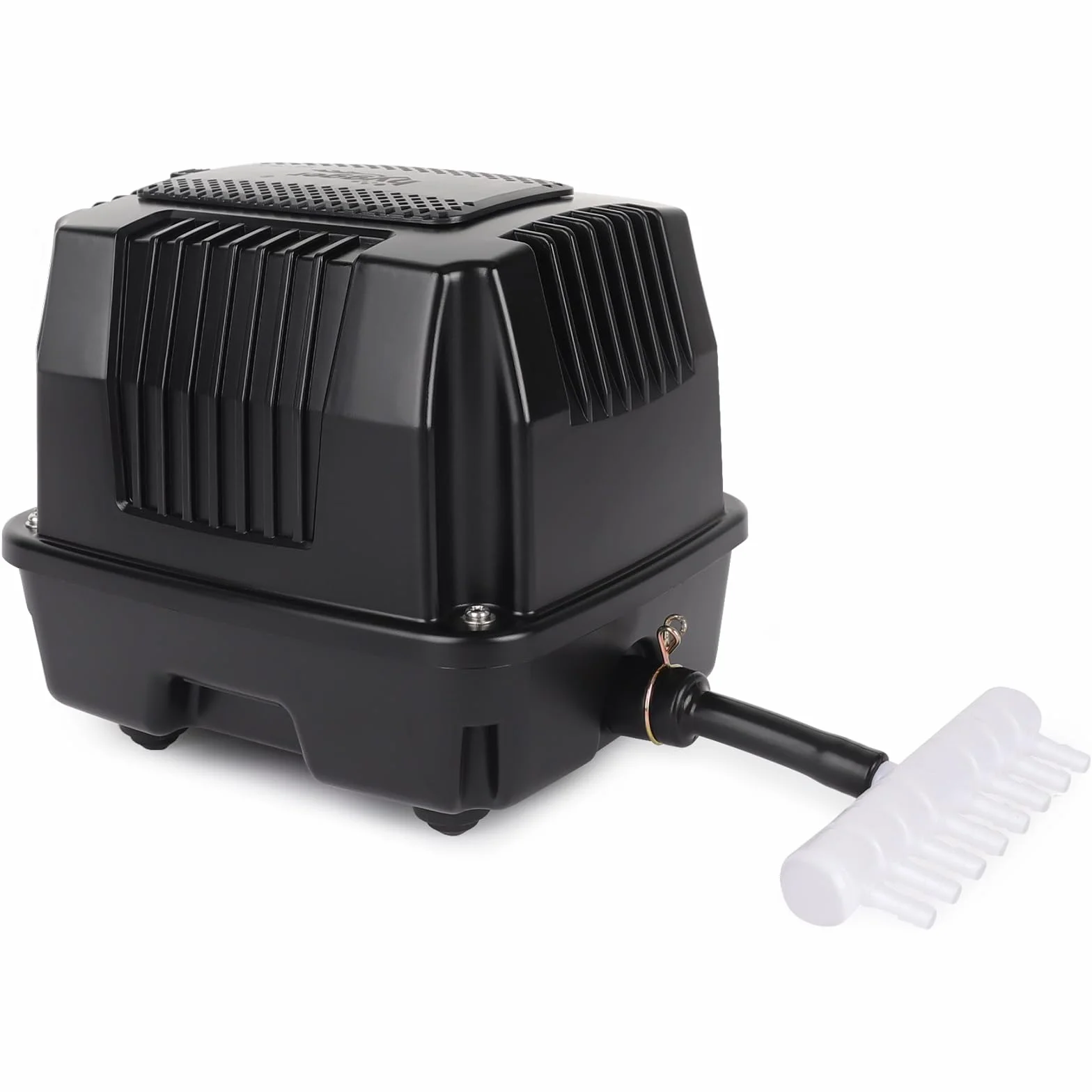 hygger Pompa powietrza do stawu, 25 W, bardzo cichy utleniacz ze złączem konwersji, duża pompa powietrza do oczka wodnego, do jachtów rybackich, hodowli ryb i hydroponiki