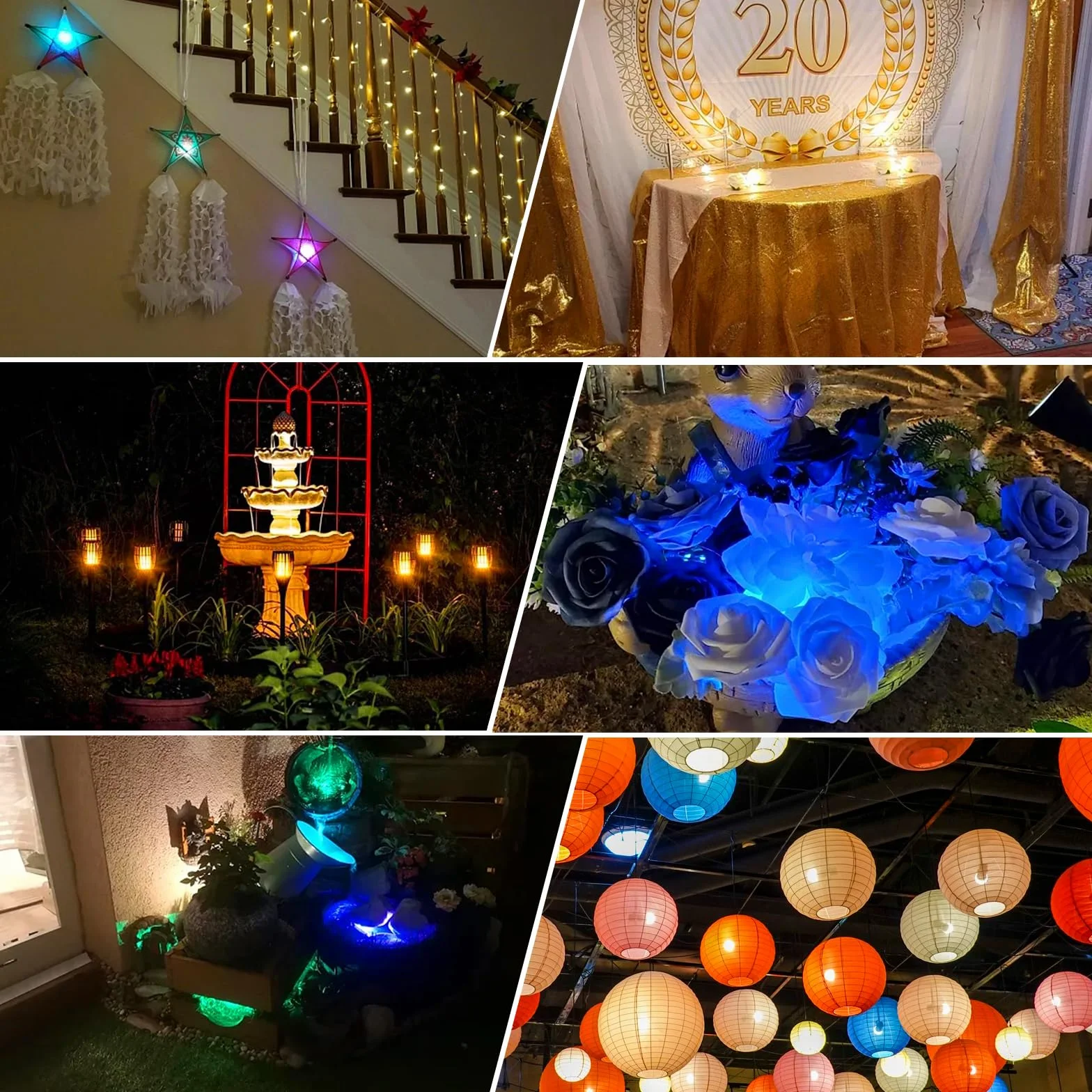 Podwodne podgrzewacze LED, 12 sztuk, wodoszczelne podgrzewacze z 2 pilotami zdalnego sterowania, zmiana kolorów RGB, oświetlenie stawu, do wazonu, ogrodu, na wesele, imprezę