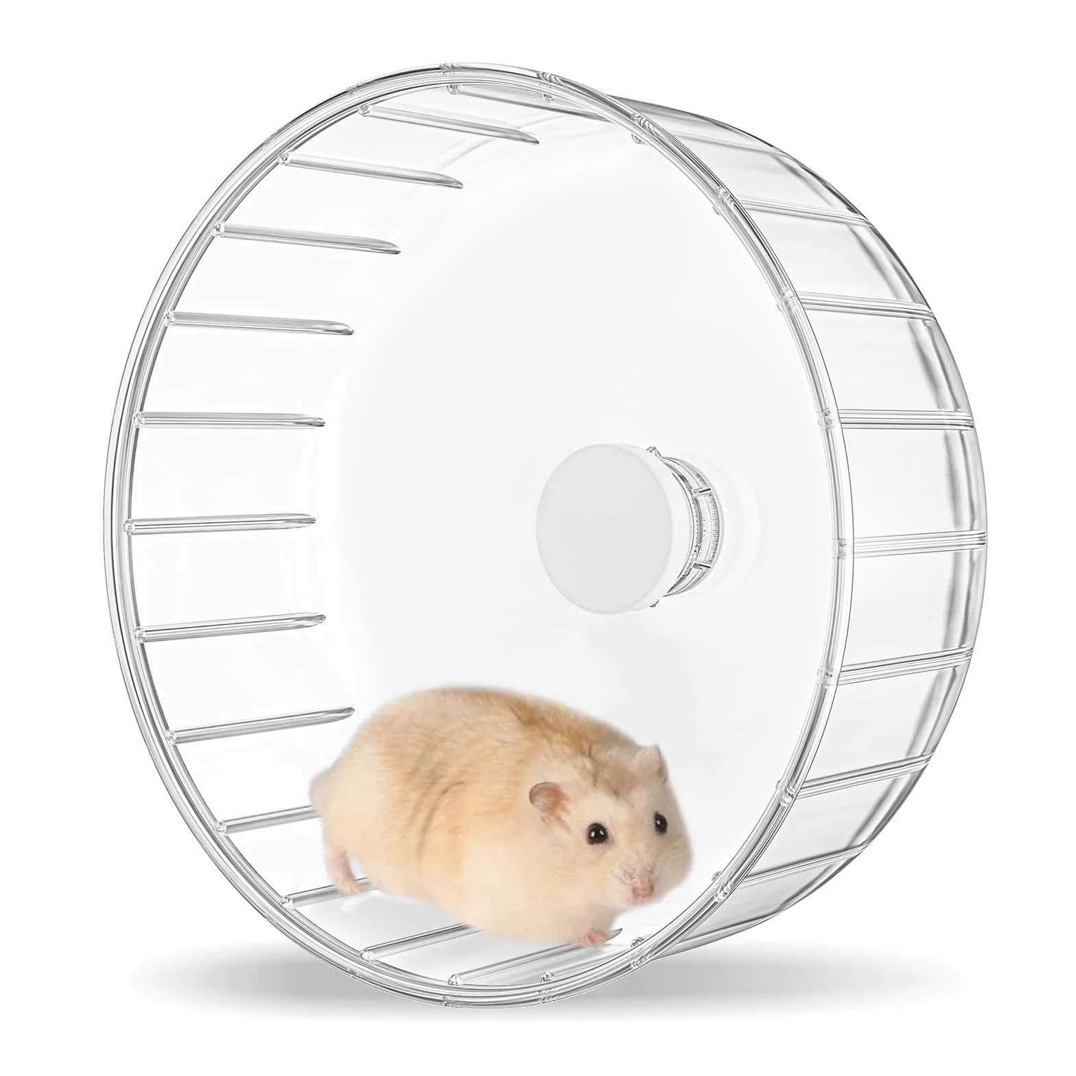 Bucatstate Koło dla chomika, 15 cm, cichy chomik, zabawka, przezroczysty, do wiewiórki Totoro Mouse, szynszyli, małych zwierząt domowych