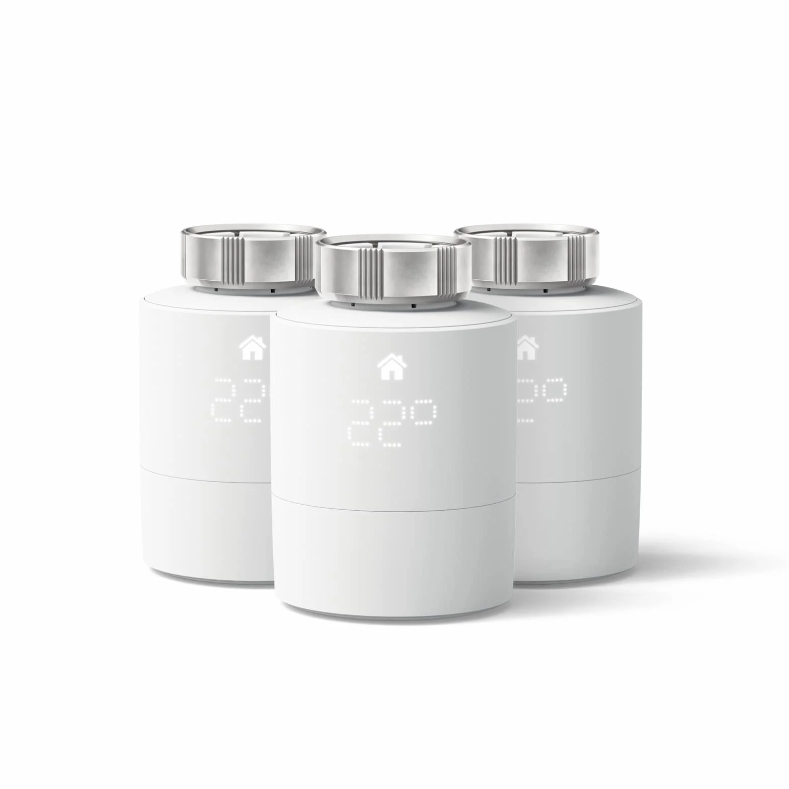 Inteligentny Termostat Grzejnikowy tado°, 3-Pack – dodatki, inteligentne sterowanie wieloma pomieszczeniami, Biały, V3P-3SRT01-AZ-ML-00