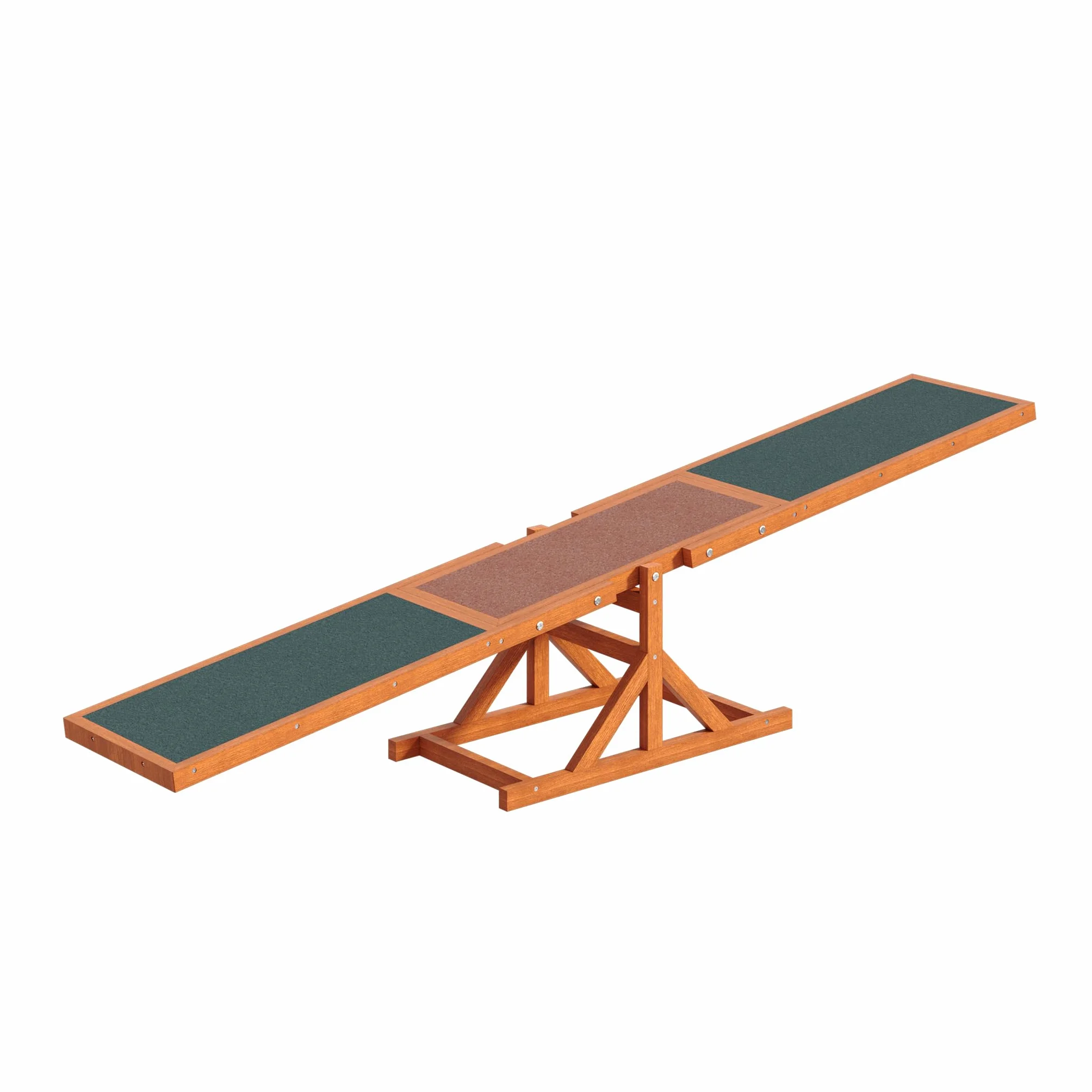 Wiltec Huśtawka agility dla psów 180x30x30cm drewniana do treningu zwinności do ogrodu i toru dla małych i dużych psów, sprzęt do zabawy i ćwiczeń
