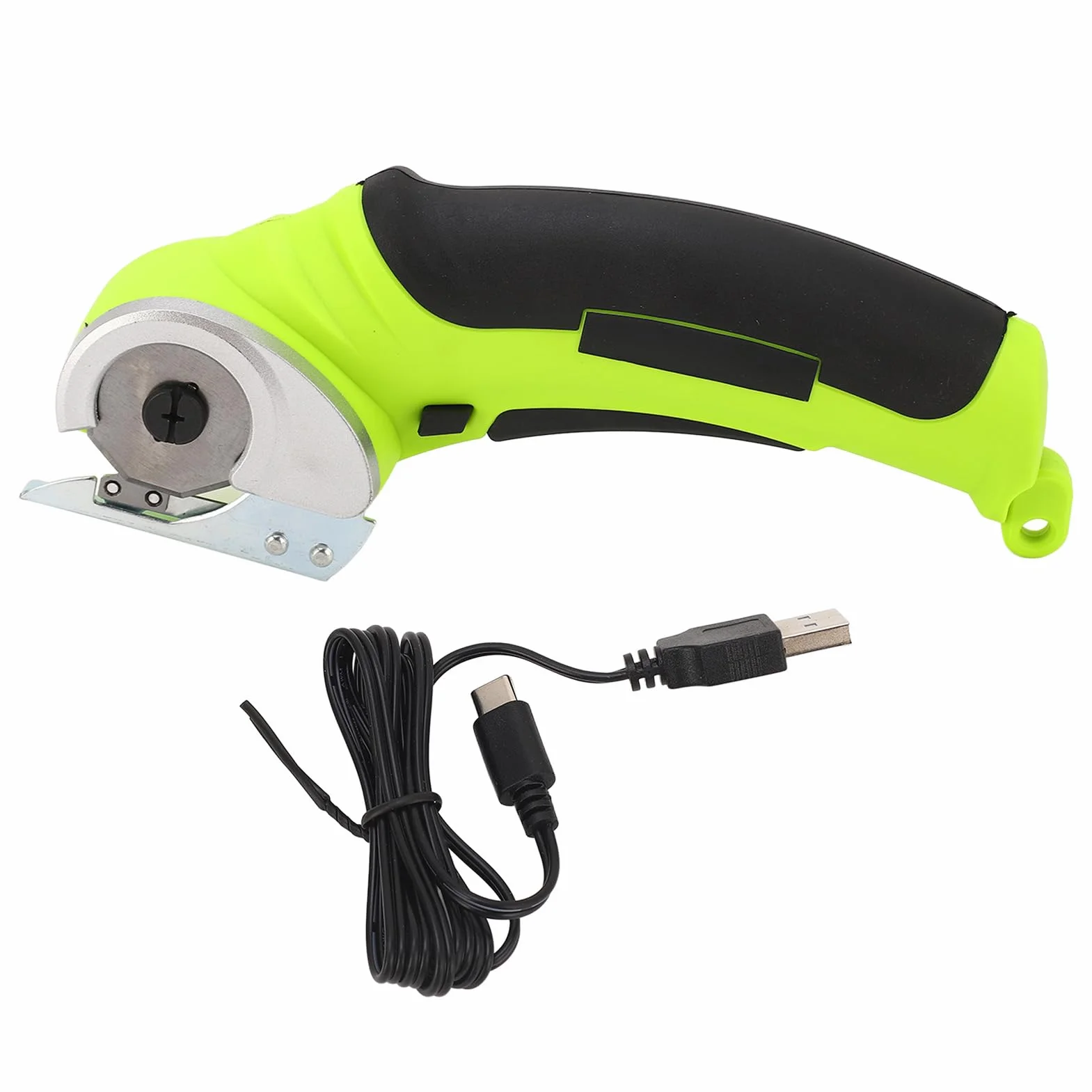 Bezprzewodowe Nożyczki Elektryczne, 240 Obr./min, Akumulatorowe, Litowa Bateria 4,2V 2000mAh, do Tkanin, Dywanów, Gąbki, Papieru, z Kablem USB