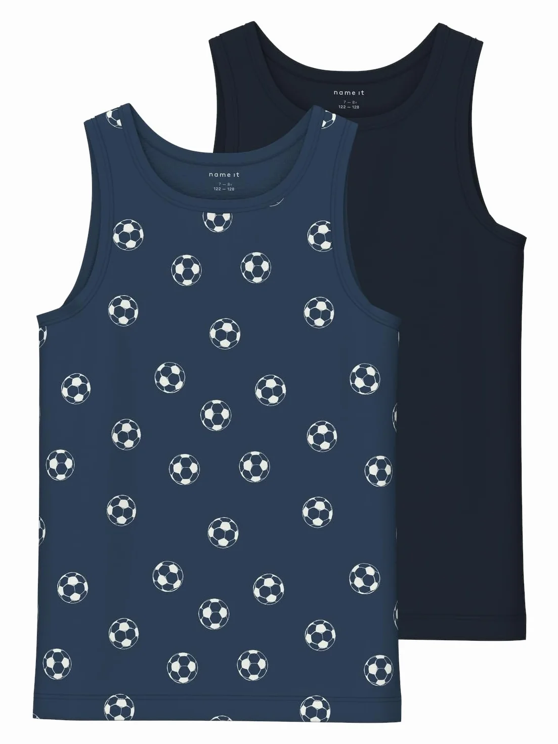 NAME IT Podkoszulek chłopięcy, ciemny denim, 134-140