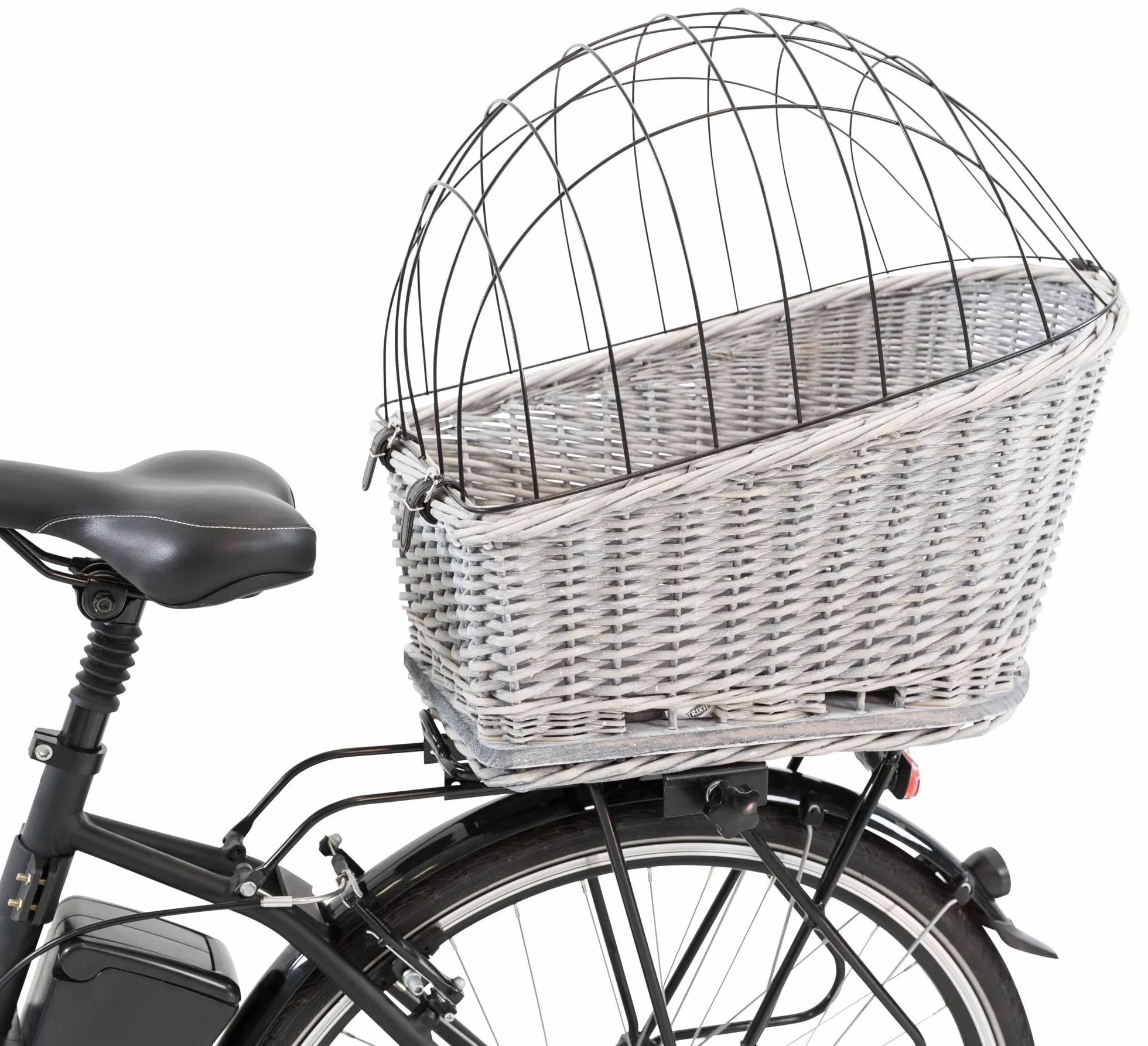 TRIXIE Kosz rowerowy dla psów do 8 kg 35×49×55 cm tkany z kratką ochronną i poduszką