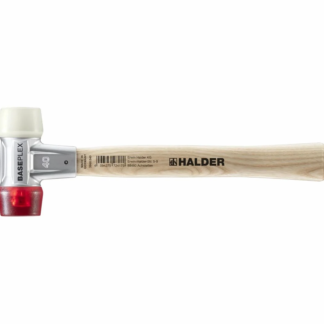 Młotek z miękkim obuchem BASEPLEX CA/nylon 40mm 0,5kg HALDER