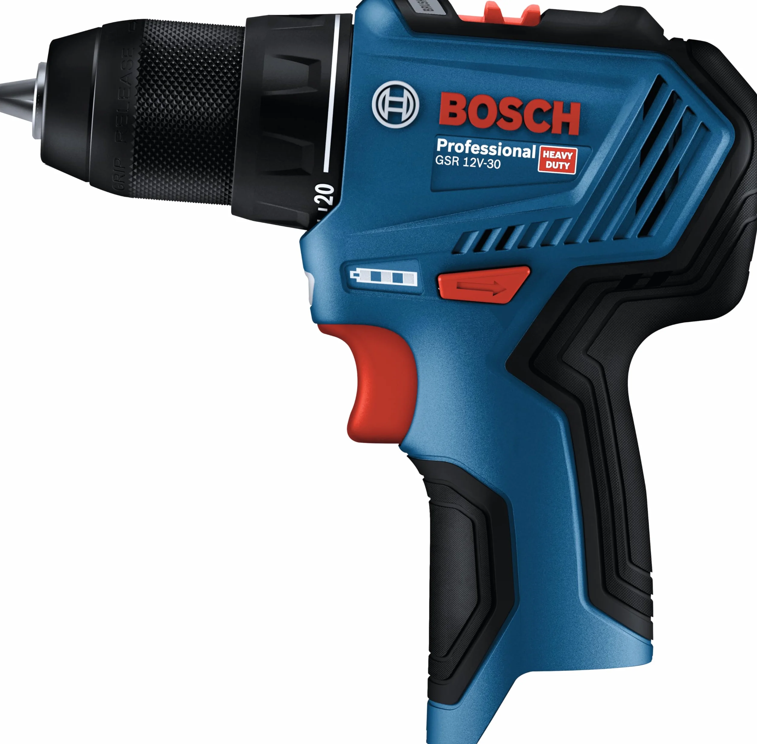 Bosch Professional system 12V: akumulatorowa wiertarko-wkrętarka GSR 12V-30 (maksymalny moment obrotowy 30 Nm)