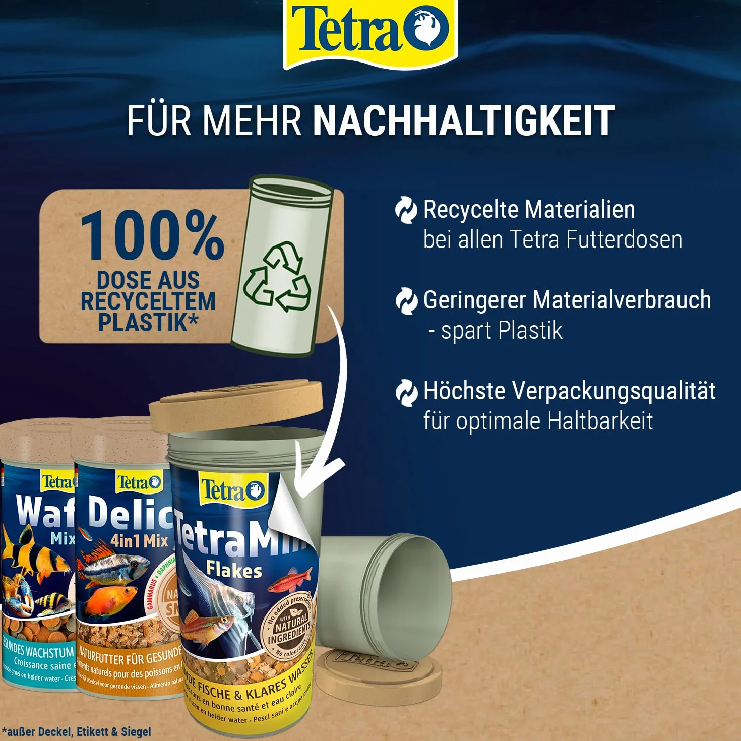 Tetra Crusta Menu – karma 4 w 1 z patyczkami, granulkami, wazami i granulatami do krewetek i raków, dla urozmaiconej diety, puszka 100 ml