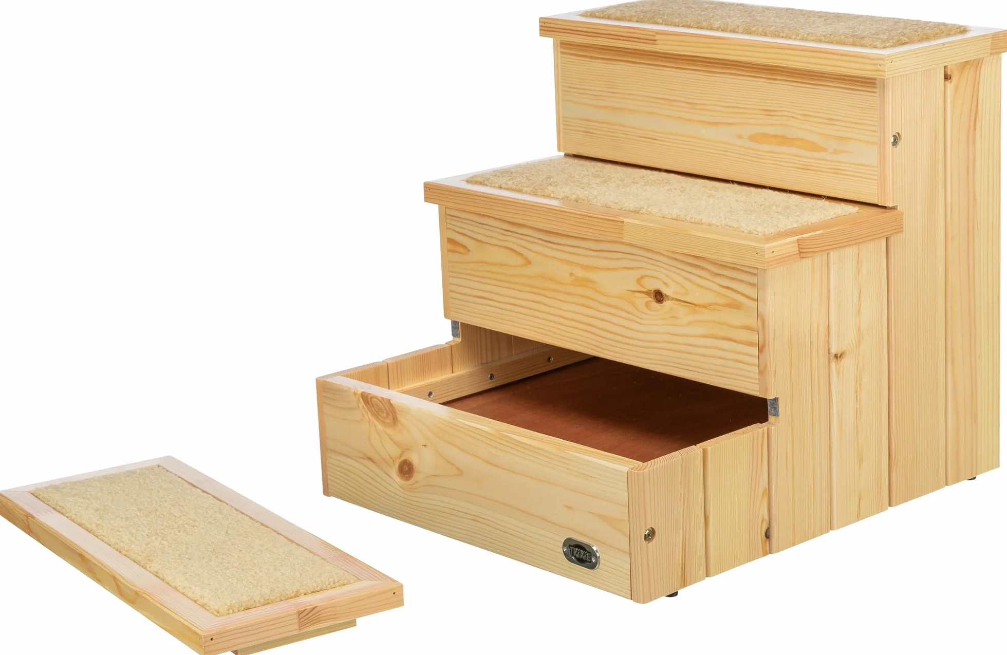 Trixie 3943 PetStair, schody, 40 × 38 × 45 cm, naturalne, 1 sztuka (1 opakowanie)