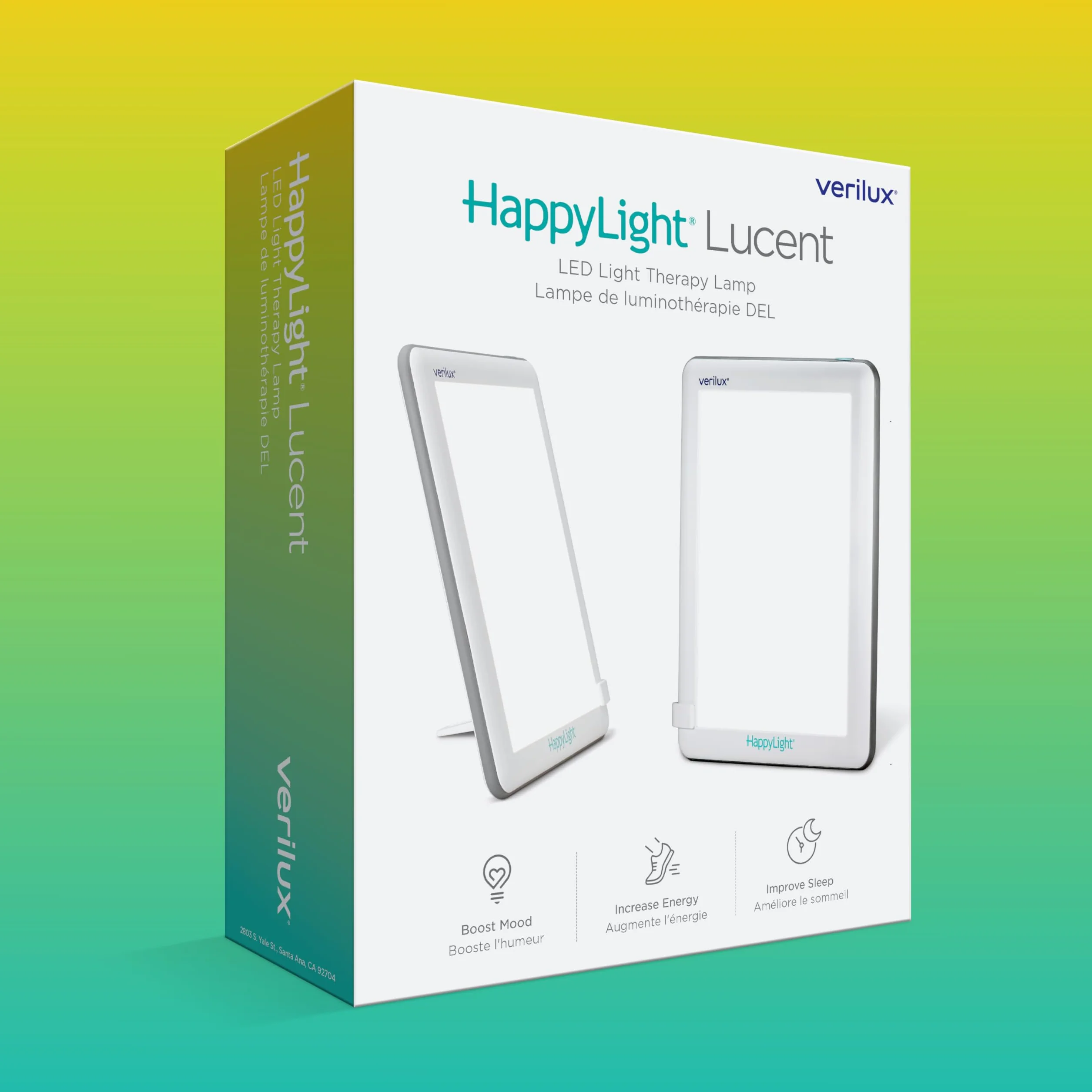 Verilux HappyLight VT22 Lucent Lampa do terapii światłem białym 100000 Lux z soczewką 35"