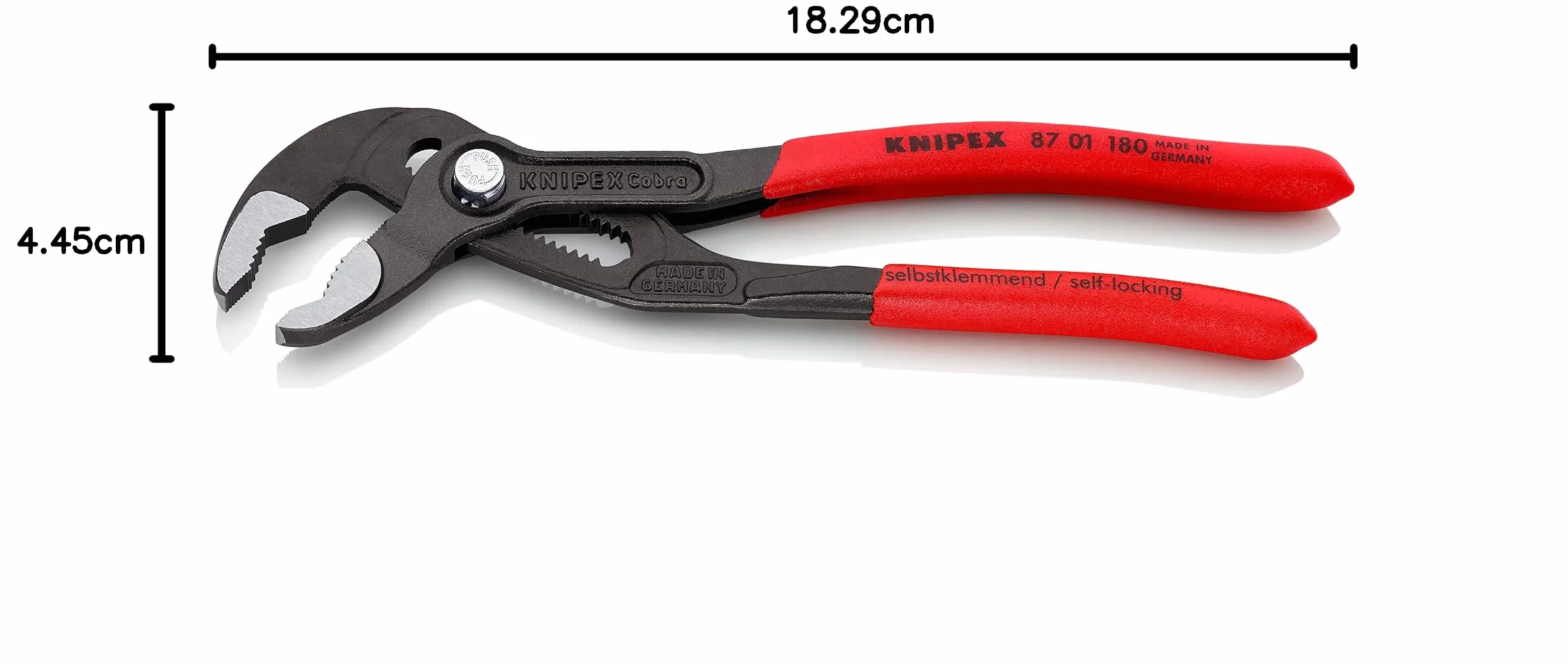 KNIPEX Cobra Szczypce nastawne do rur 180 mm 87 01 180