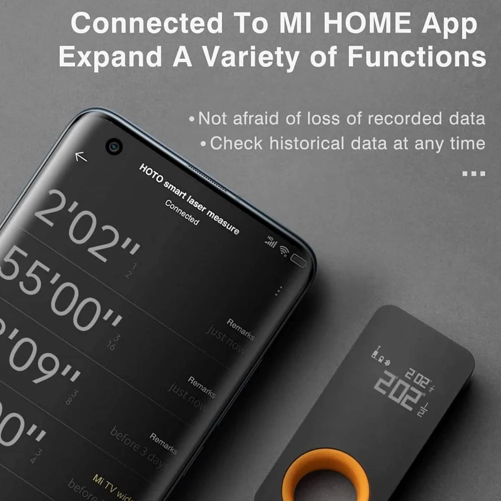 Hoto Smart Measure Hub Dalmierz odległości z połączeniem Bluetooth do smartfonów z systemem Android