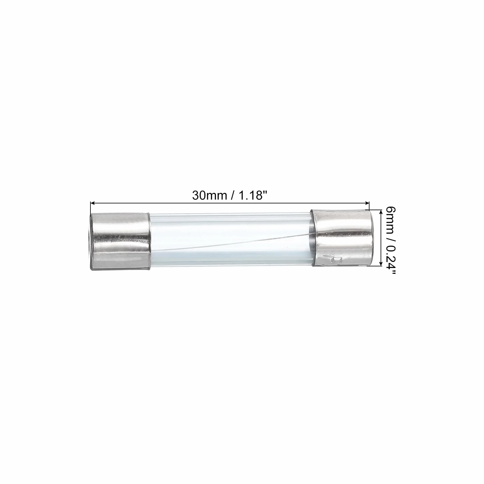 QUARKZMAN 18 sztuk bezpieczników rurowych szklanych, 6 x 30 mm 1 A 250 V do wymiany lub naprawy różnych urządzeń gospodarstwa domowego (F1A)