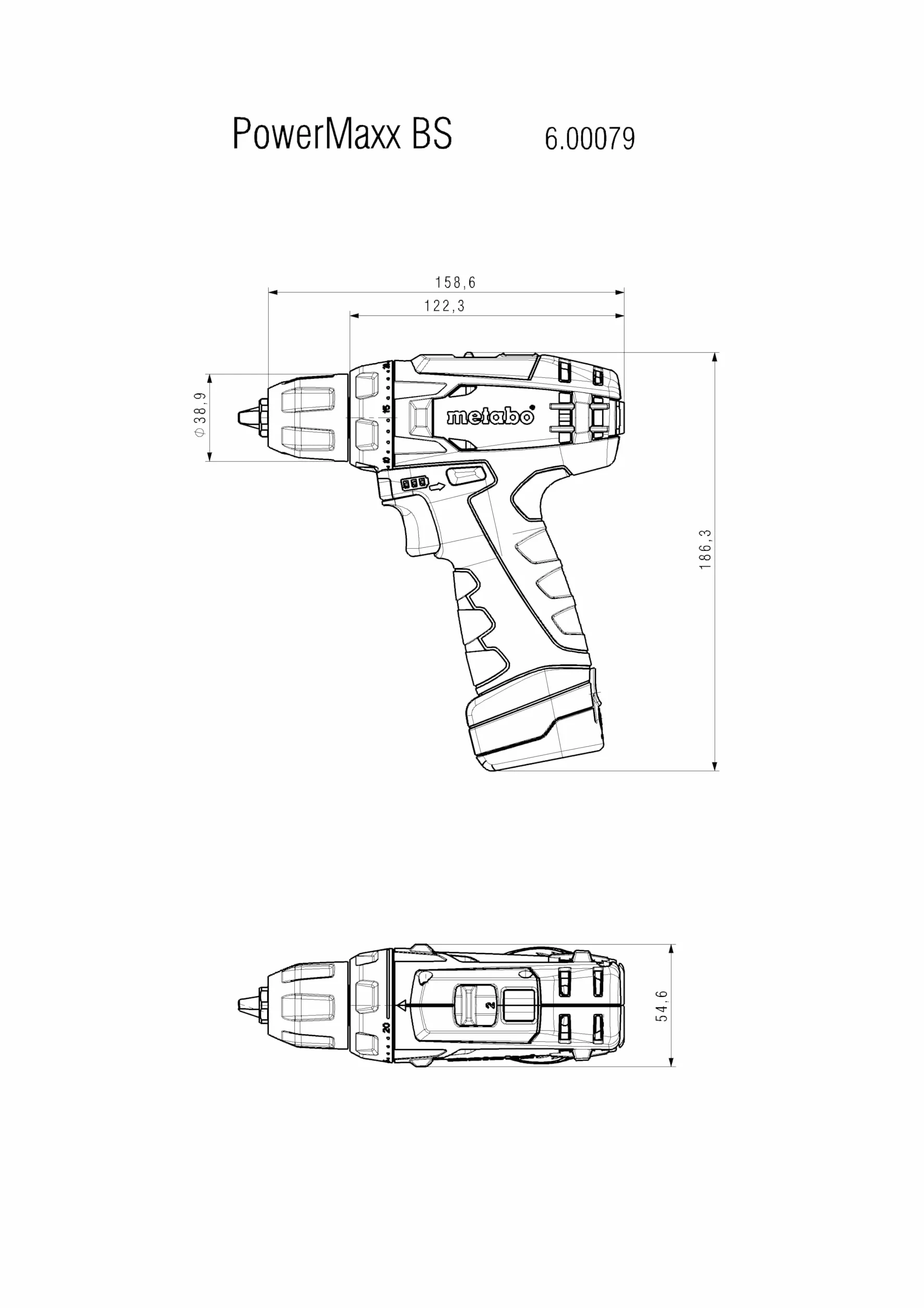 Metabo Wiertarko-wkrętarka akumulatorowa PowerMaxx BS (600079500) 12 V 1 x litowo-jonowa; ładowarka LC 40; torba na narzędzia, rodzaj zestawu akumulatorów: litowo-jonowy, napięcie akumulatora: 12 V, pojemność akumulatora: 1 x 2 Ah