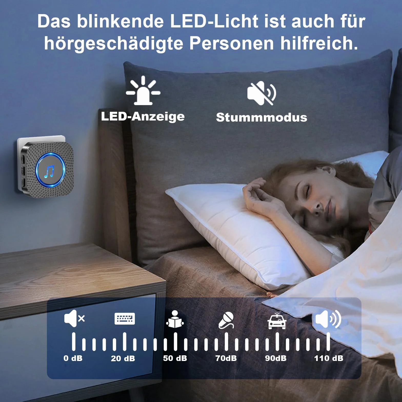 SURFOU Bezprzewodowy dzwonek do drzwi, zasięg 400 m, wodoszczelny, elektroniczny dzwonek do drzwi wejściowych z 3 odbiornikami plug-in i 2 nadajnikami o 5 poziomach głośności, 55 melodii, czarny