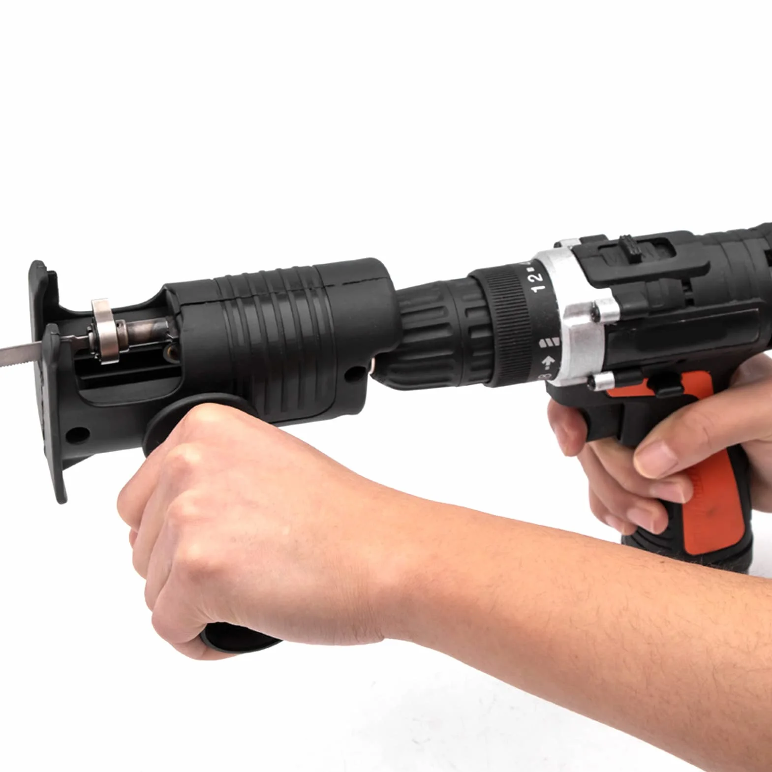 Alternatywny adapter do wiertarki akumulatorowej z ostrzami do metalu do cięcia drewna
