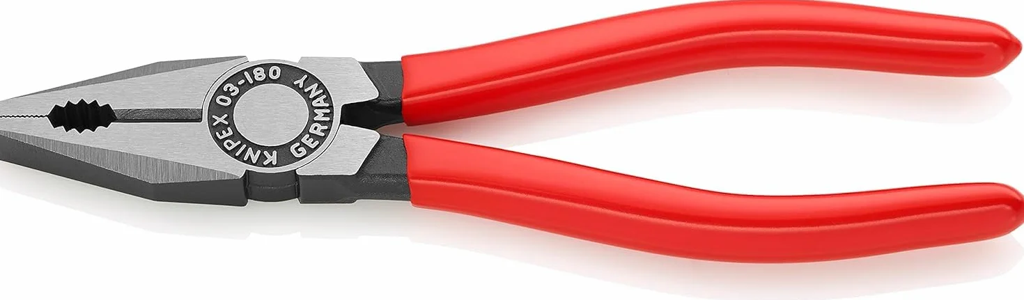 KNIPEX Szczypce uniwersalne z tworzywa sztucznego, powlekane 180 mm, 03 01 180 EAN
