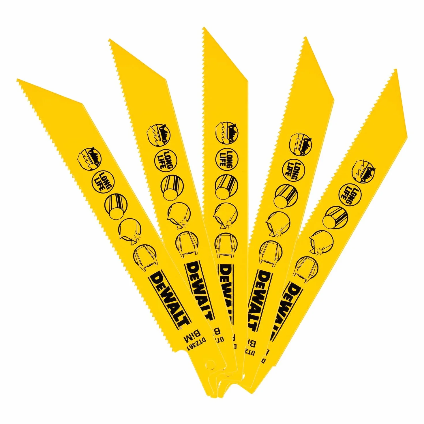 DeWalt Brzeszczoty do piły szablastej BI-Metal 152 mm 1,8 mm DT2361