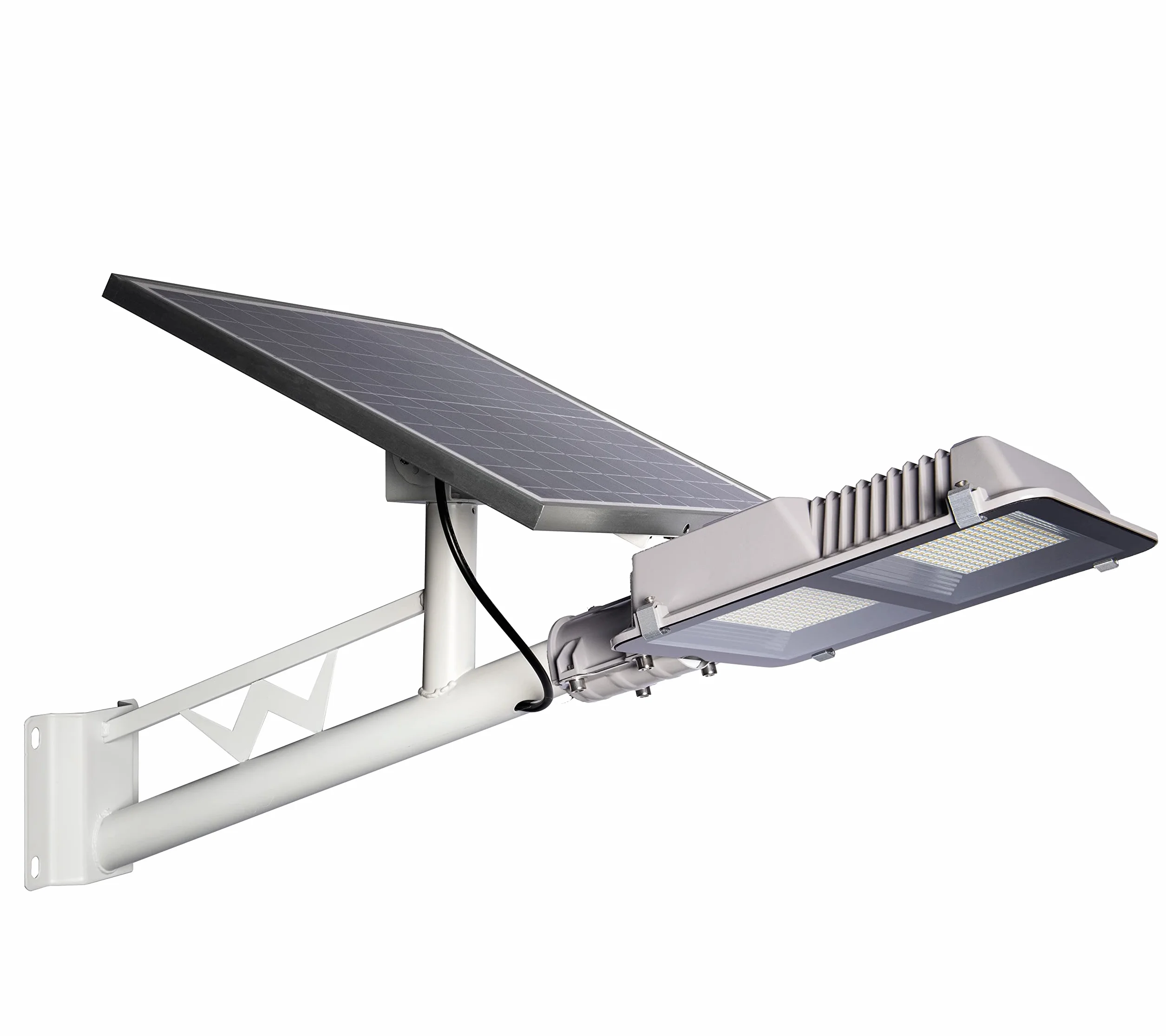 Lampa słoneczna 100W, reflektor LED, regulowany panel słoneczny, pilot zdalnego sterowania, czujnik ruchu