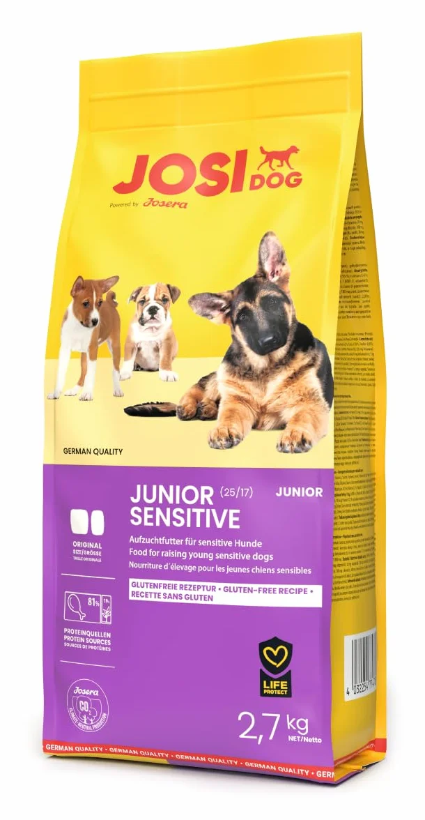 JosiDog Junior Sensitive 2,7 kg Karma dla szczeniaków wrażliwych sucha premium