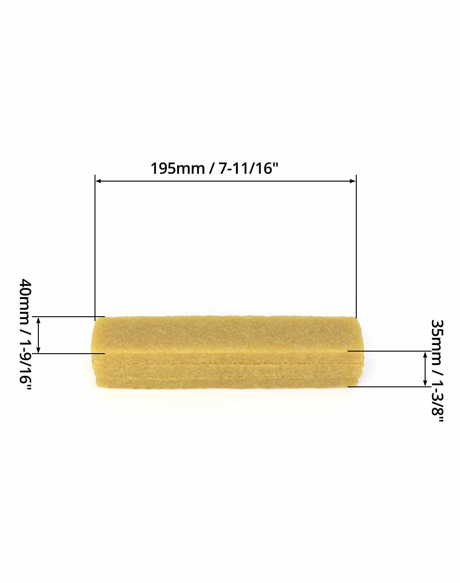 QWORK® 2 szt. Blok do czyszczenia taśmy szlifierskiej, 200 * 40 * 40mm patyczek czyszczący do tarcz szlifierskich taśma szlifierska do papieru ściernego