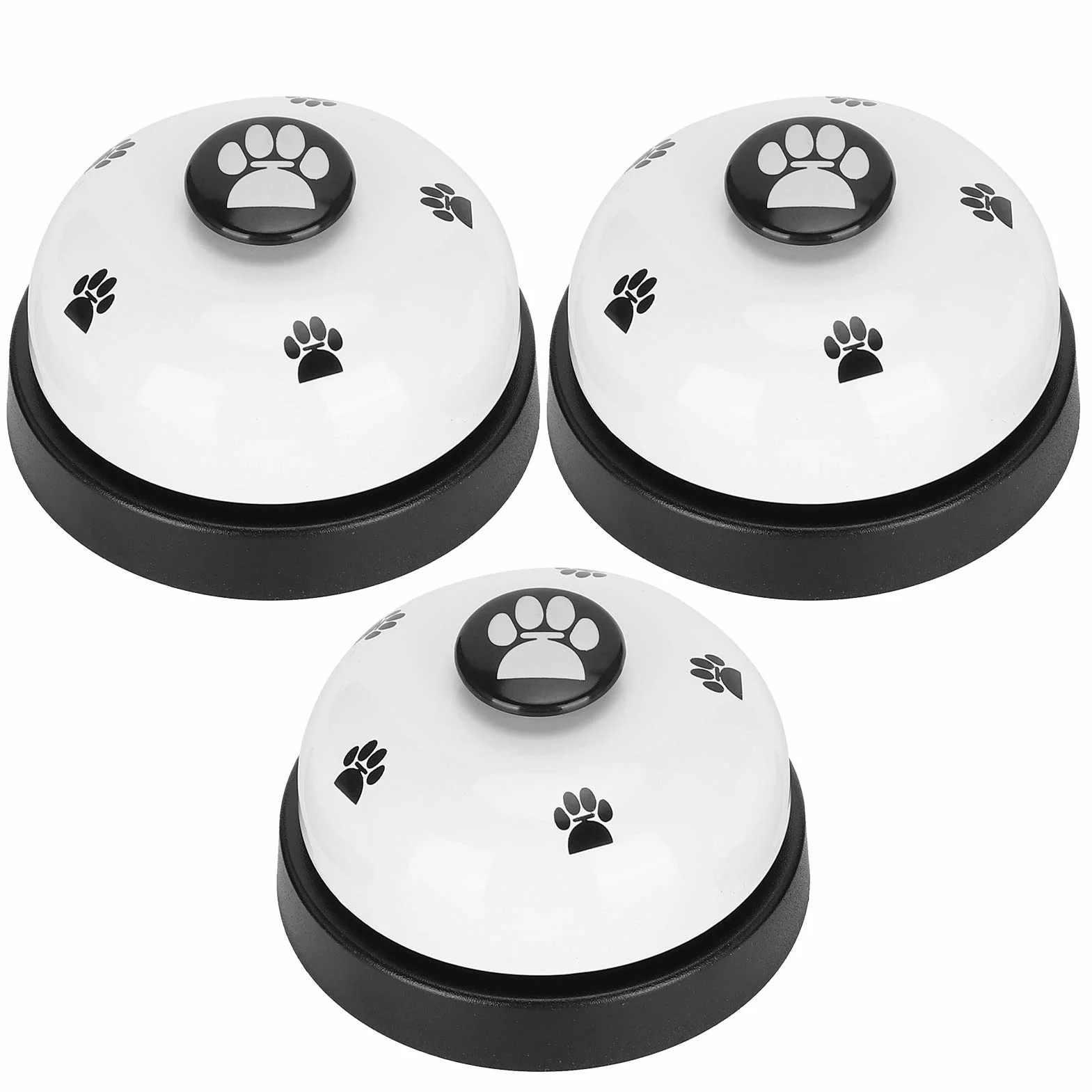 3 szt. Dzwonek do szkolenia psów Nocnik dla psa Dzwonek do nauki toalety Doggie Cat zwany obiadowym pociągiem Narzędzia do mieszkania i szkolenia psów na świeżym powietrzu (biały)
