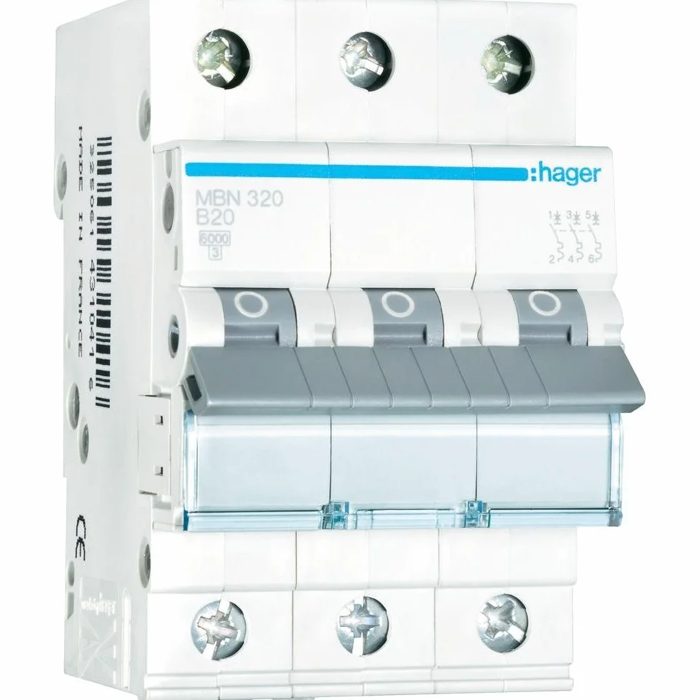 Hager MBN320 Wyłącznik 3-biegunowy 20 A 6 kA