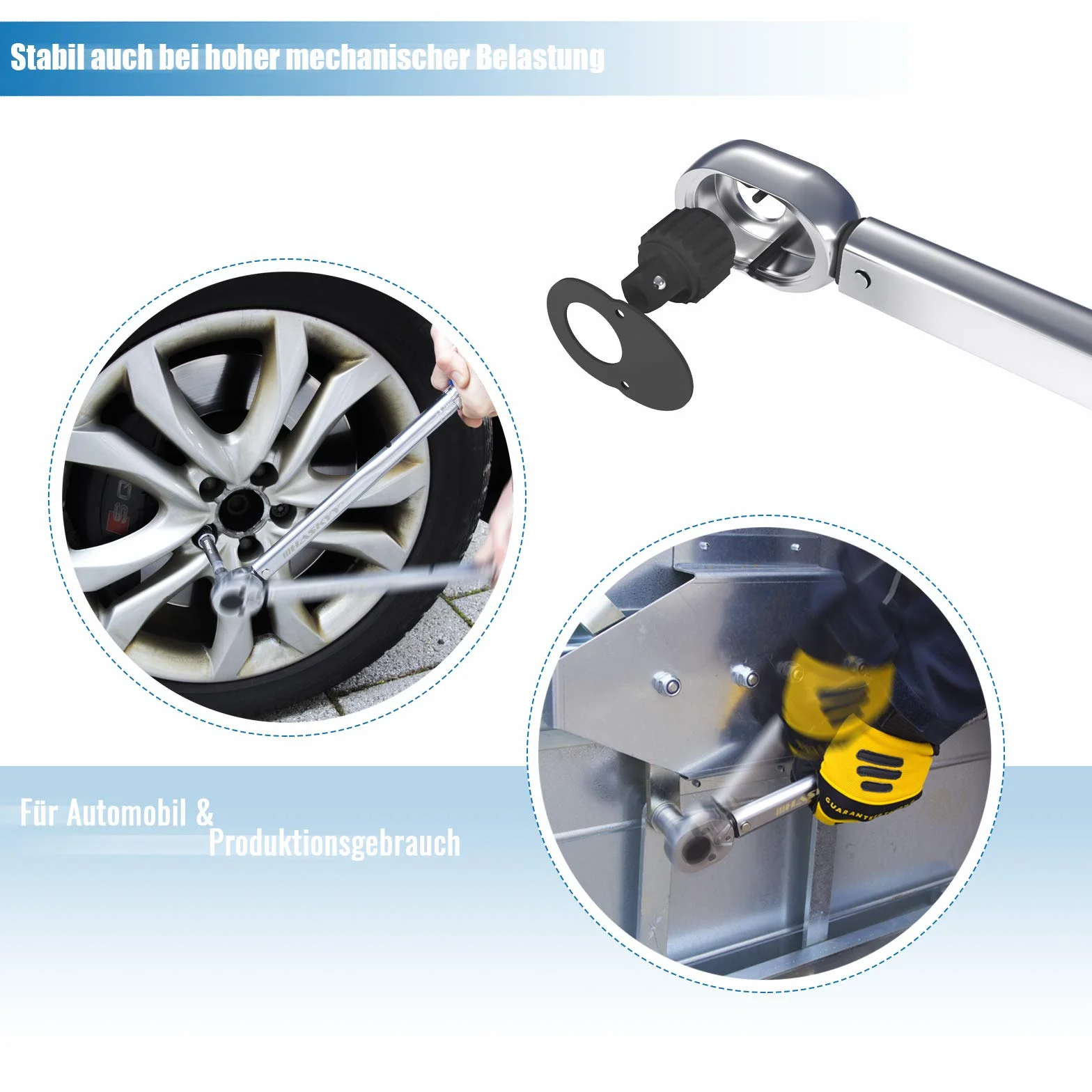 HASKYY 1/2" Klucz dynamometryczny 28-210 Nm odwracalna grzechotka napędowa