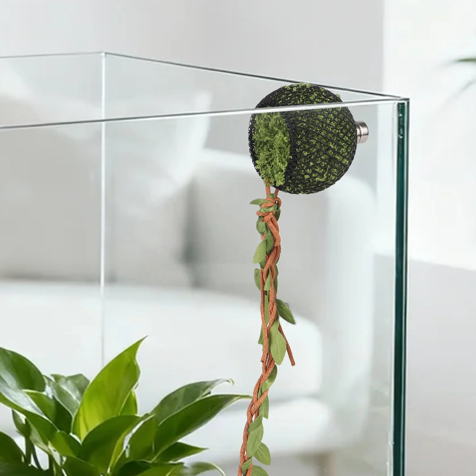 Magnetyczna Kryjówka dla Gadów z Silnymi Magnesami, Mała Kryjówka Płazów Akcesorium do Terrarium dla Skakunów Ptaszników i Domowych Pająków