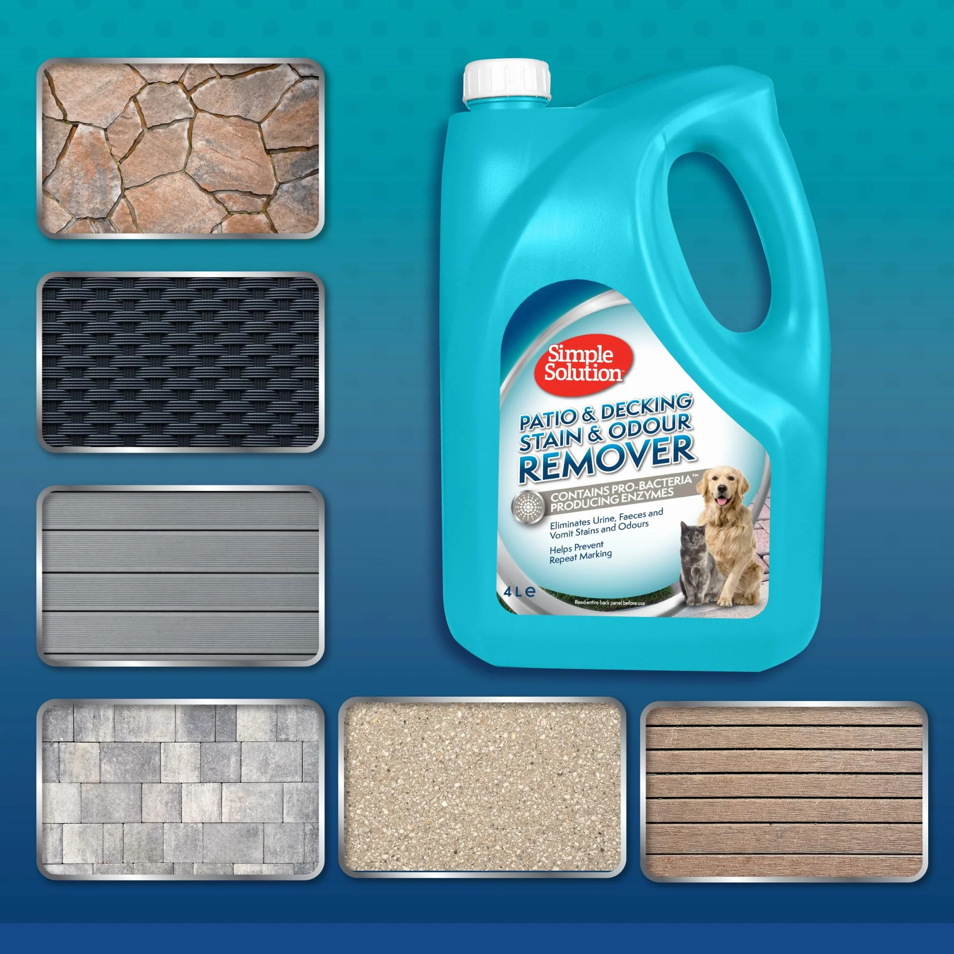 Simple Solution Enzymatyczny środek czyszczący z pro-bakterią 4 ltr