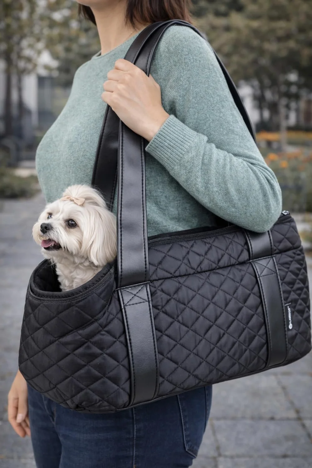 Flamingo F Torba transportowa Bailey Czarny 38x20x18CM