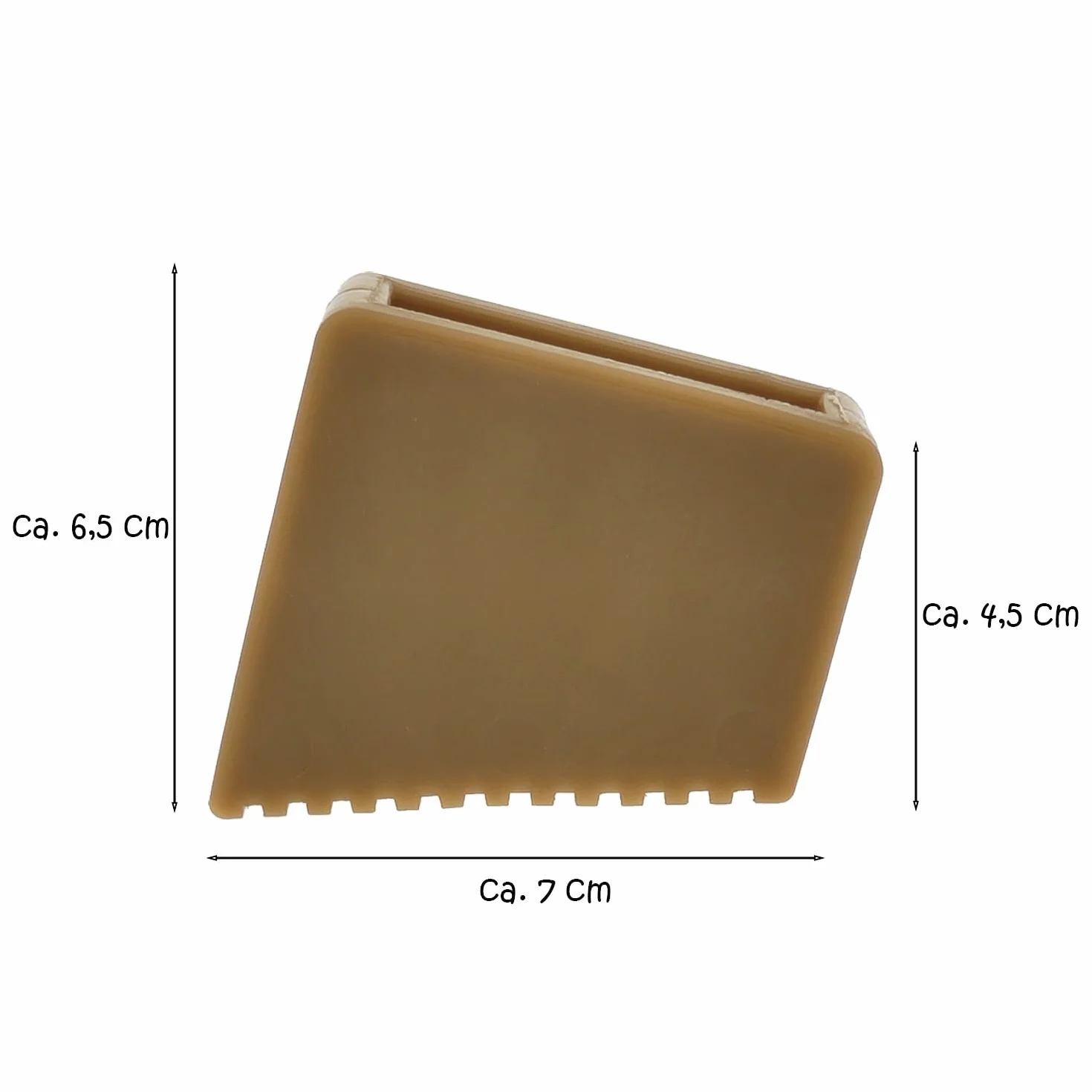 4 x stopka drabiny do drabiny stojącej do belek 60 x 22 mm, gumowe nóżki drabiny antypoślizgowe