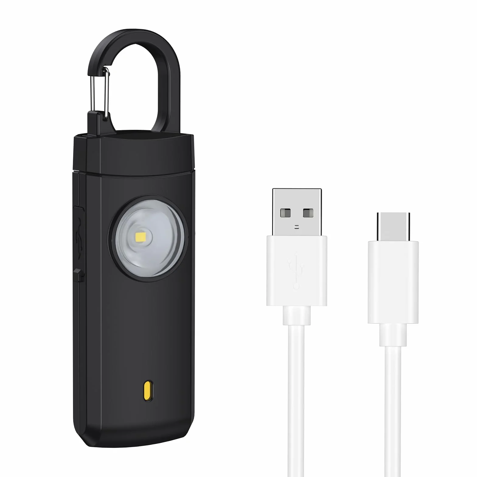 Osobisty alarm 135 dB breloczek do kluczy czarny
