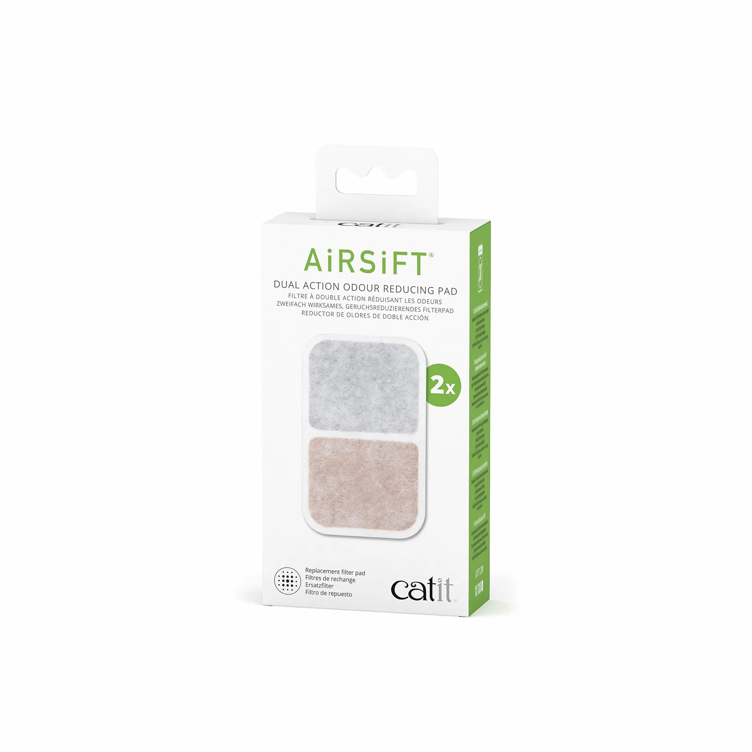 Catit AiRSiFT Dual Action Pad, podkładka zapachowa kuwety, 2 sztuki