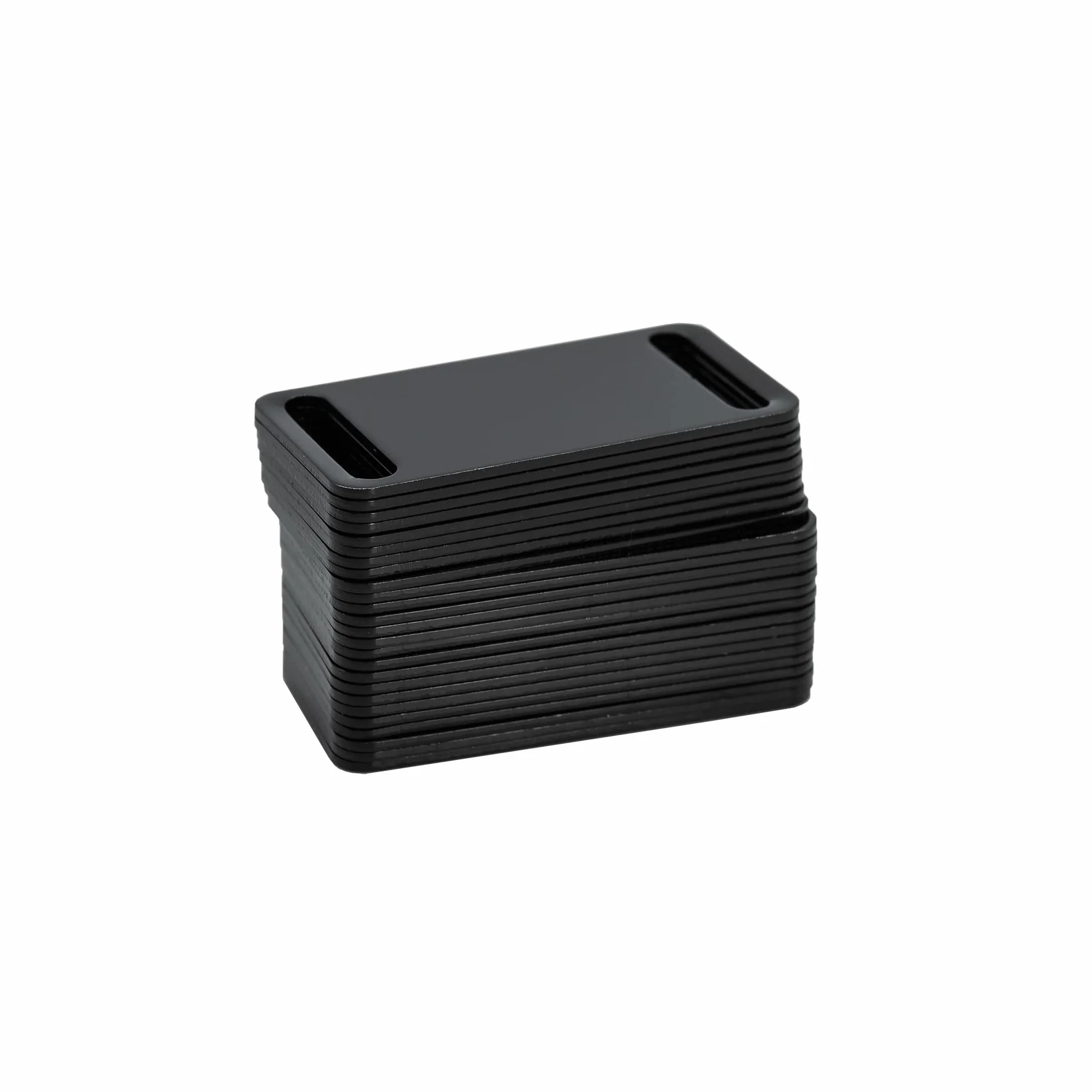 Aluminiowe grawerowane puste etykiety stemplowanie puste zawieszki puste nieśmiertelnik identyfikator dla zwierząt domowych 25 sztuk (czarne)