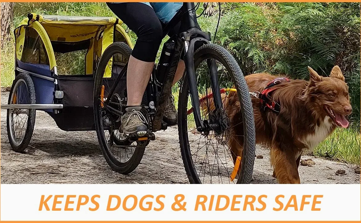 1-Biegnący pies Bike Tow Leash Bike Tow Leash - żółty od Leon Engineering