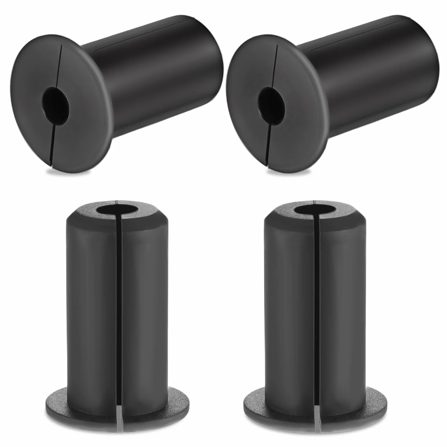 Starlink zestaw 4 prowadnic kablowych Wall Grommets, przepust ścienny Starlink do otworu ściennego 2 cm, silikonowy przepust murowy, kabel do rutera Starlink i adaptera Ethernet (czarny)