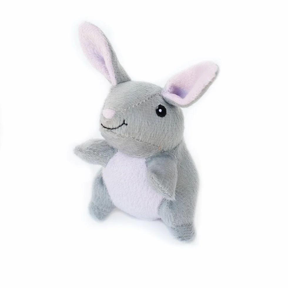 ZippyPaws Burrow Quietschendes Hundespielzeug aus Plüsch, Bunny 'n Carrot