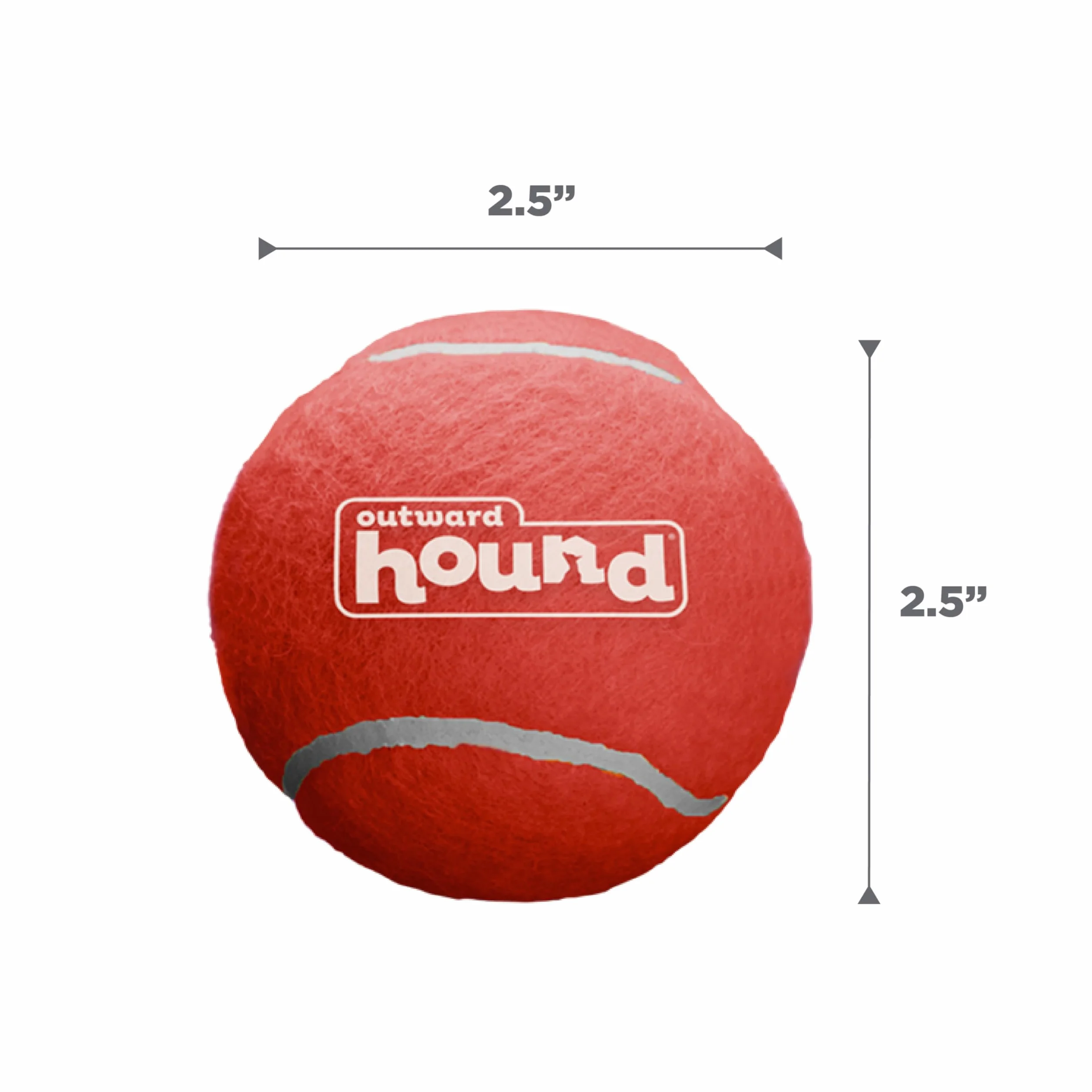 Outward Hound Squeaker Ballz Piłka do aportowania dla psa rozmiar M 4-pak