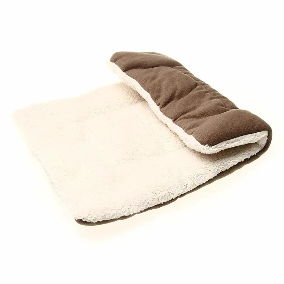Losowy Kolor śliczne Przytulne zwierzę Domowe Pies Miękka Mata na łóżko Pluszowe 45 * 35cm Miękkie łóżko dla Psa Poduszka dla Zwierząt Zimowa Artykuły dla Zwierząt